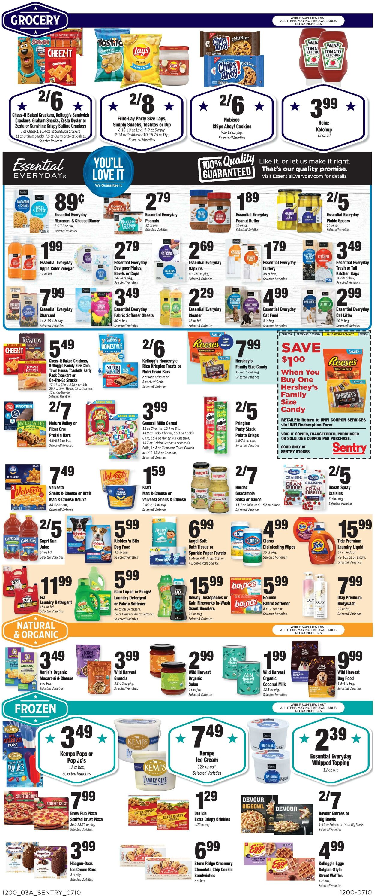 Weekly ad Sentry 07/10/2025 - 07/16/2025
