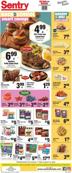 Weekly ad Sentry 08/07/2025 - 08/13/2025