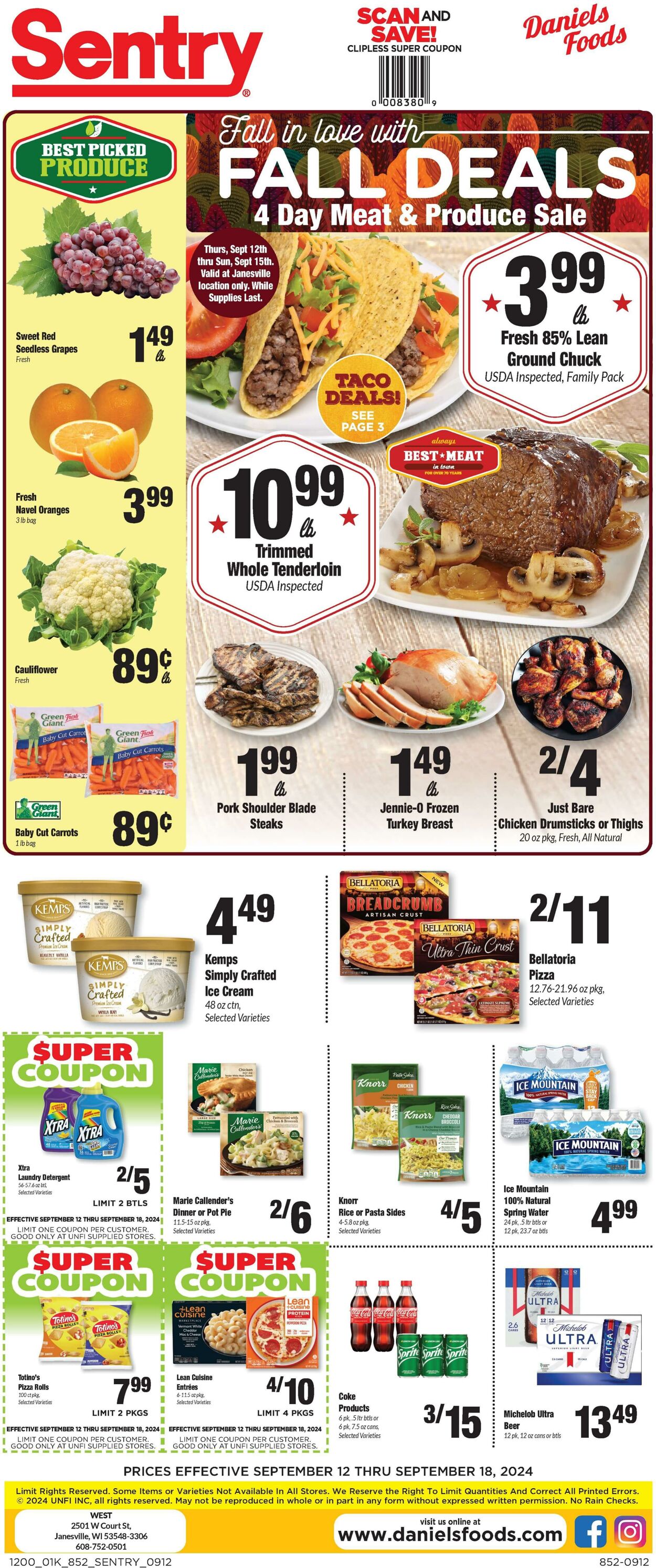 Sentry Promotional weekly ads