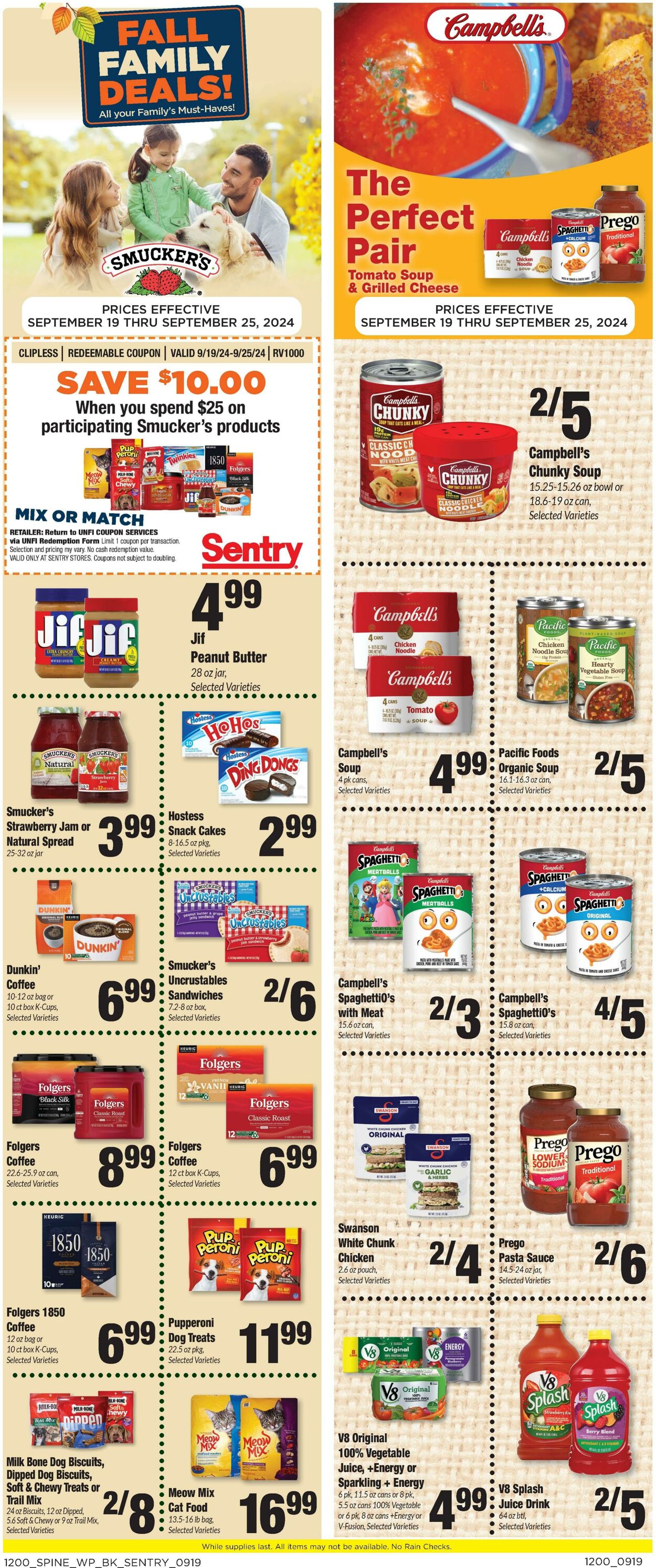 Weekly ad Sentry 09/19/2024 - 09/25/2024