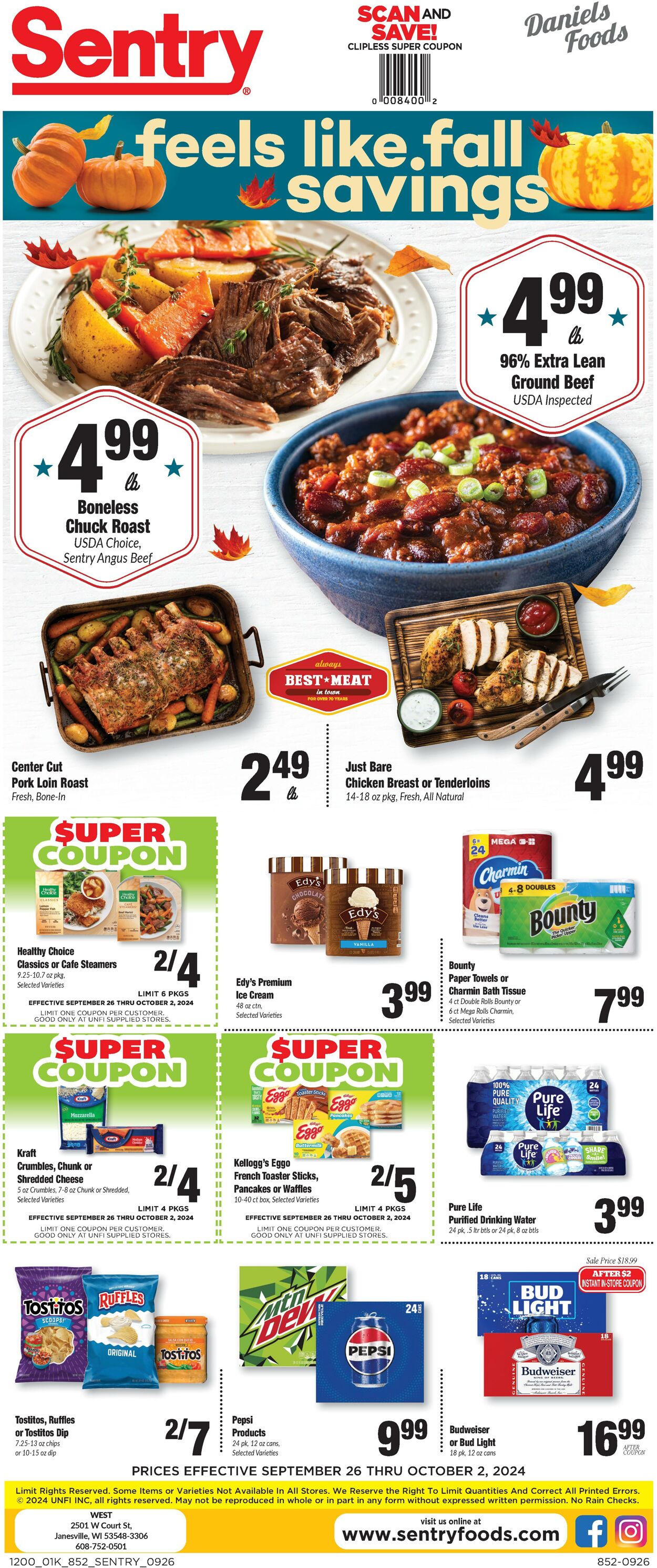 Sentry Promotional weekly ads