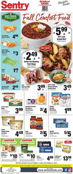 Weekly ad Sentry 10/02/2025 - 10/08/2025