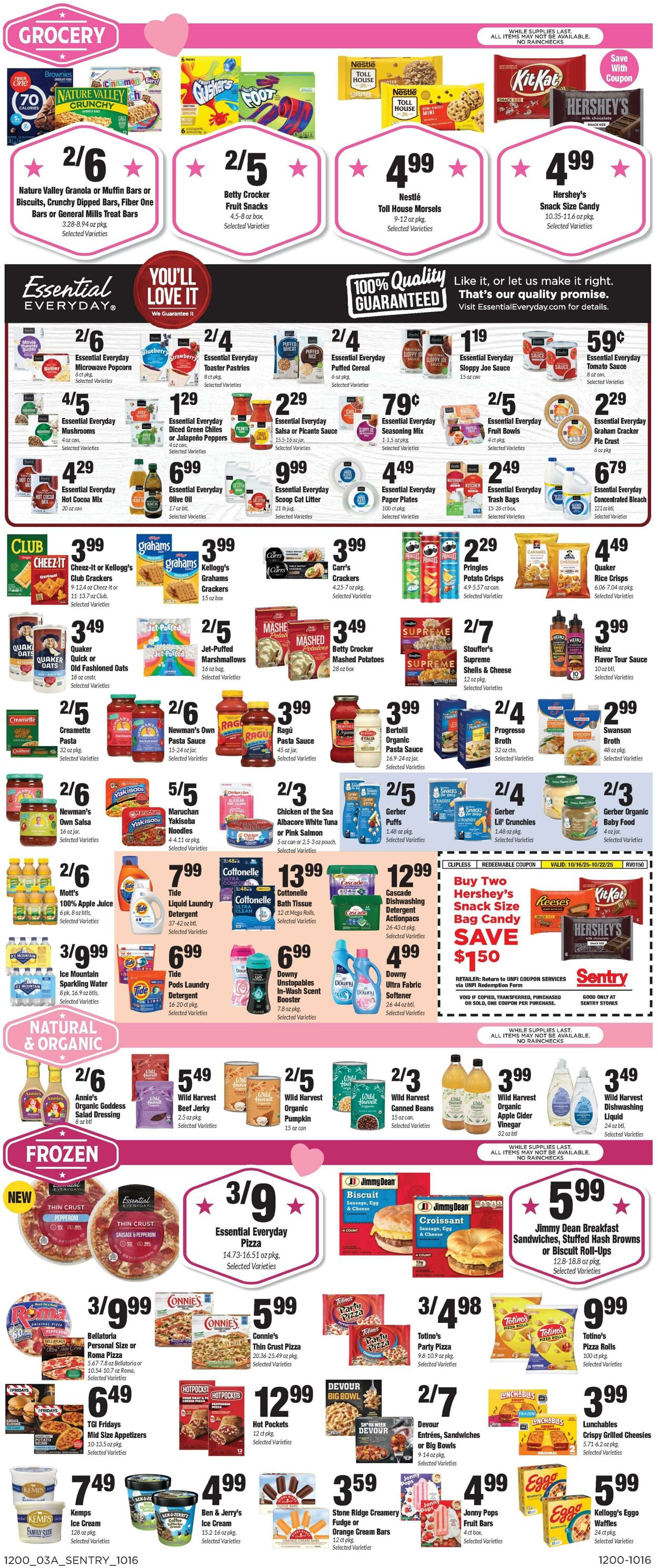Weekly ad Sentry 10/16/2025 - 10/22/2025