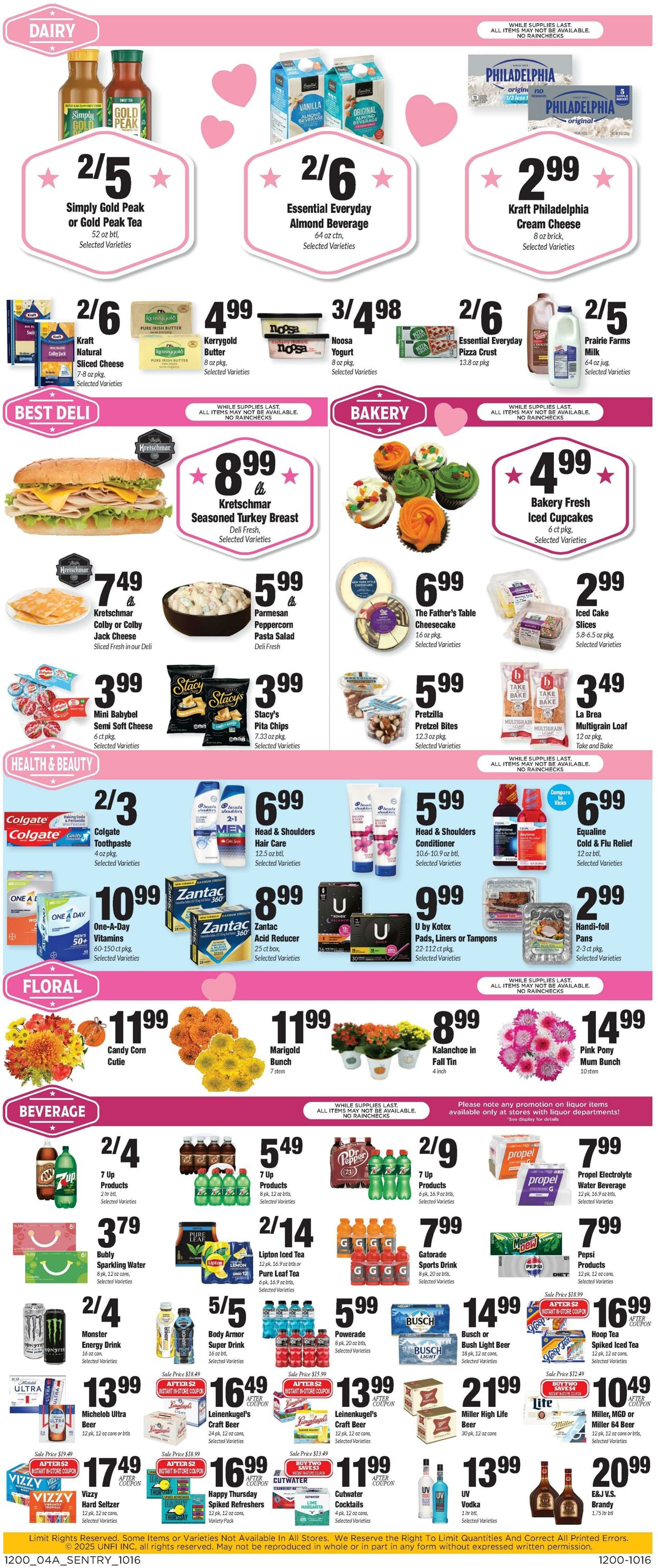 Weekly ad Sentry 10/16/2025 - 10/22/2025