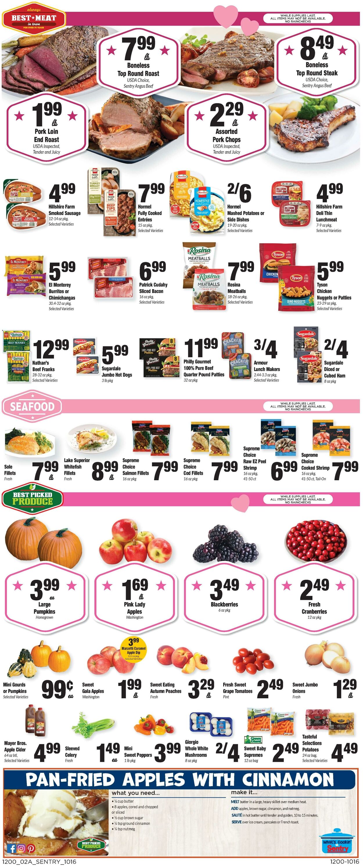 Weekly ad Sentry 10/16/2025 - 10/22/2025
