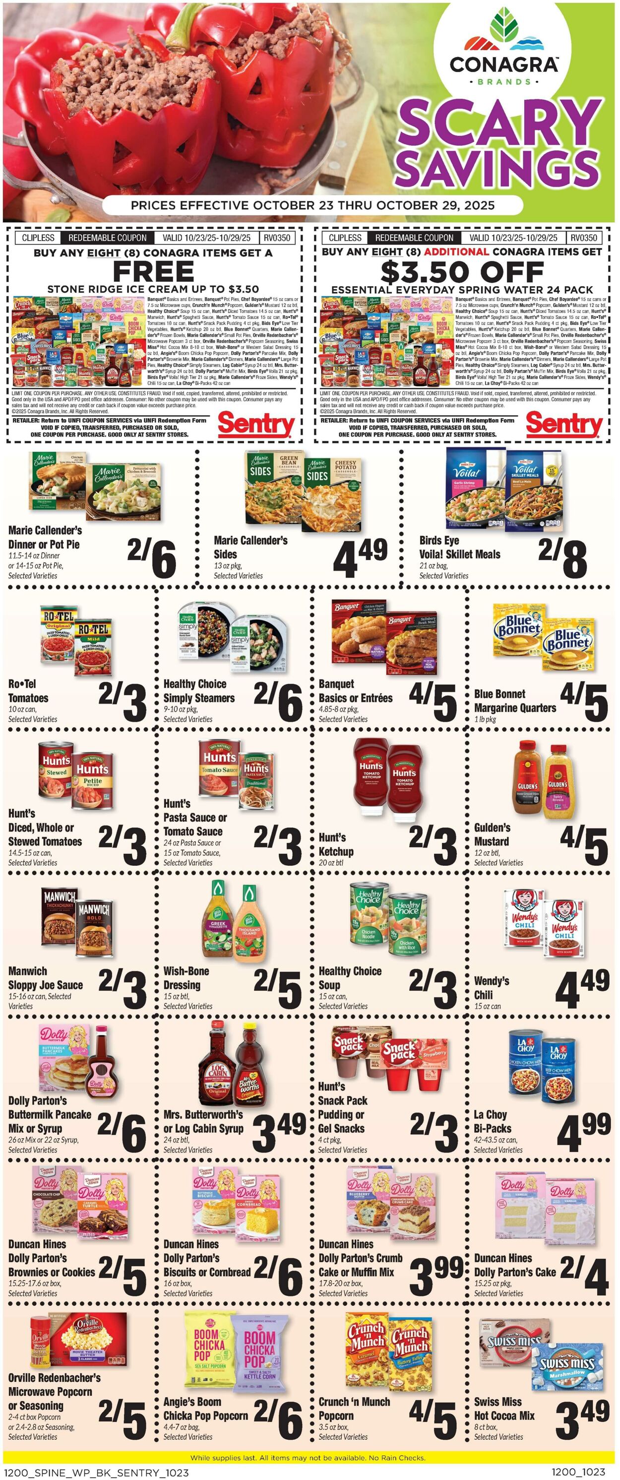 Weekly ad Sentry 10/23/2025 - 10/29/2025