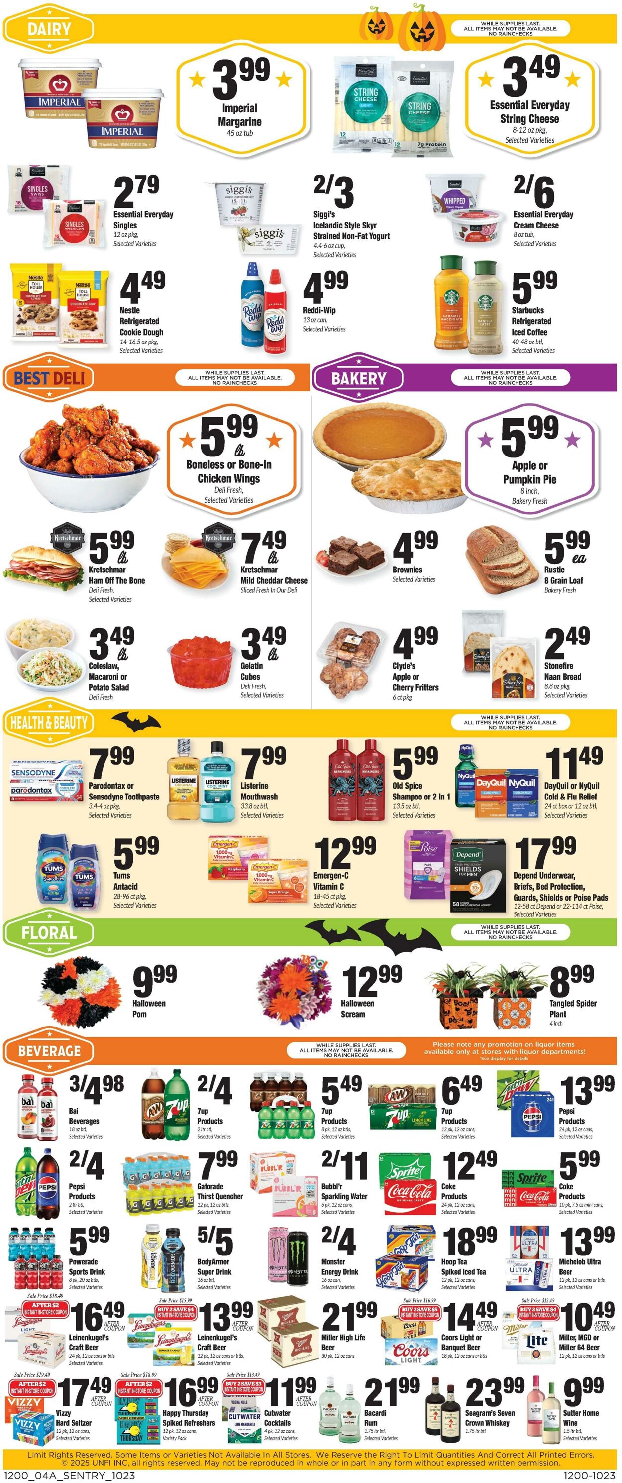 Weekly ad Sentry 10/23/2025 - 10/29/2025