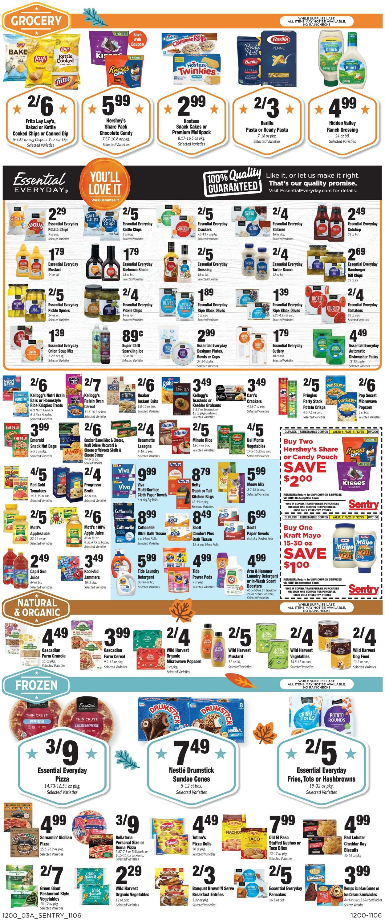 Weekly ad Sentry 11/06/2025 - 11/12/2025