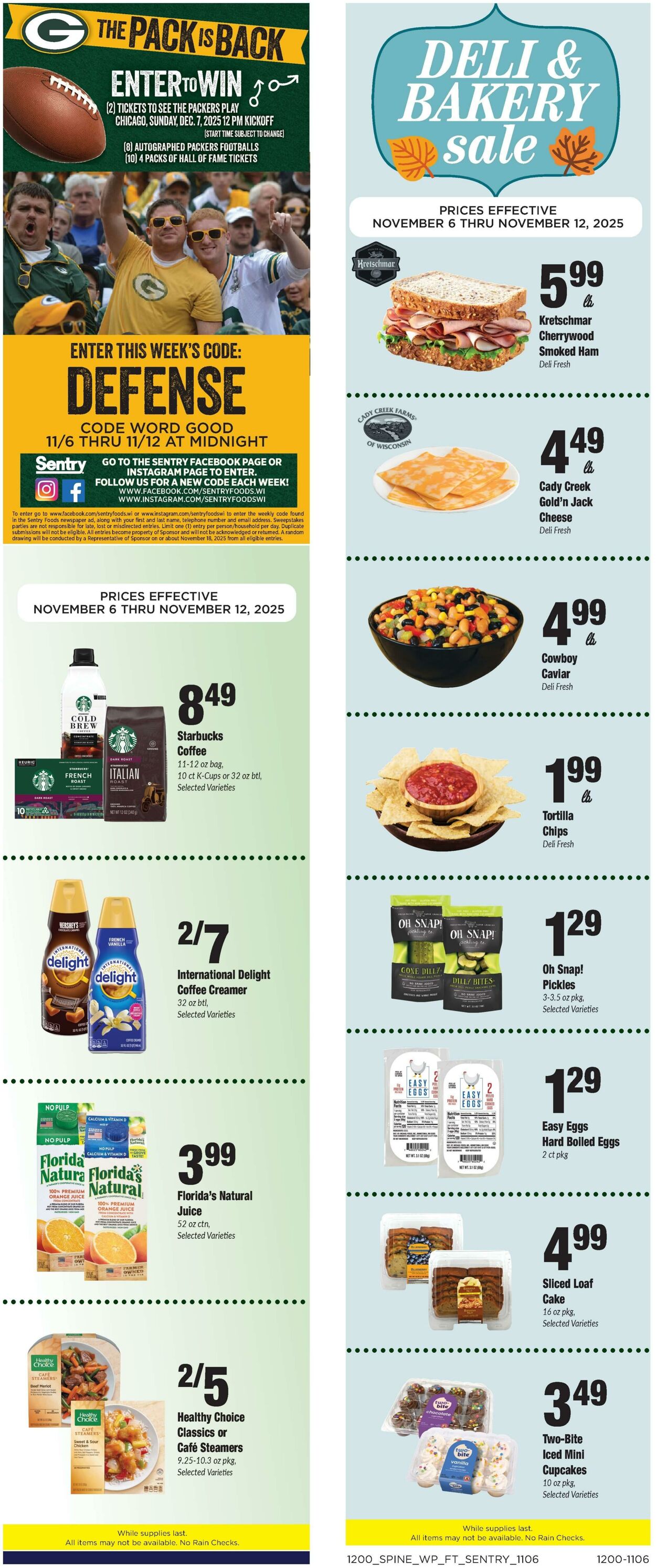 Weekly ad Sentry 11/06/2025 - 11/12/2025