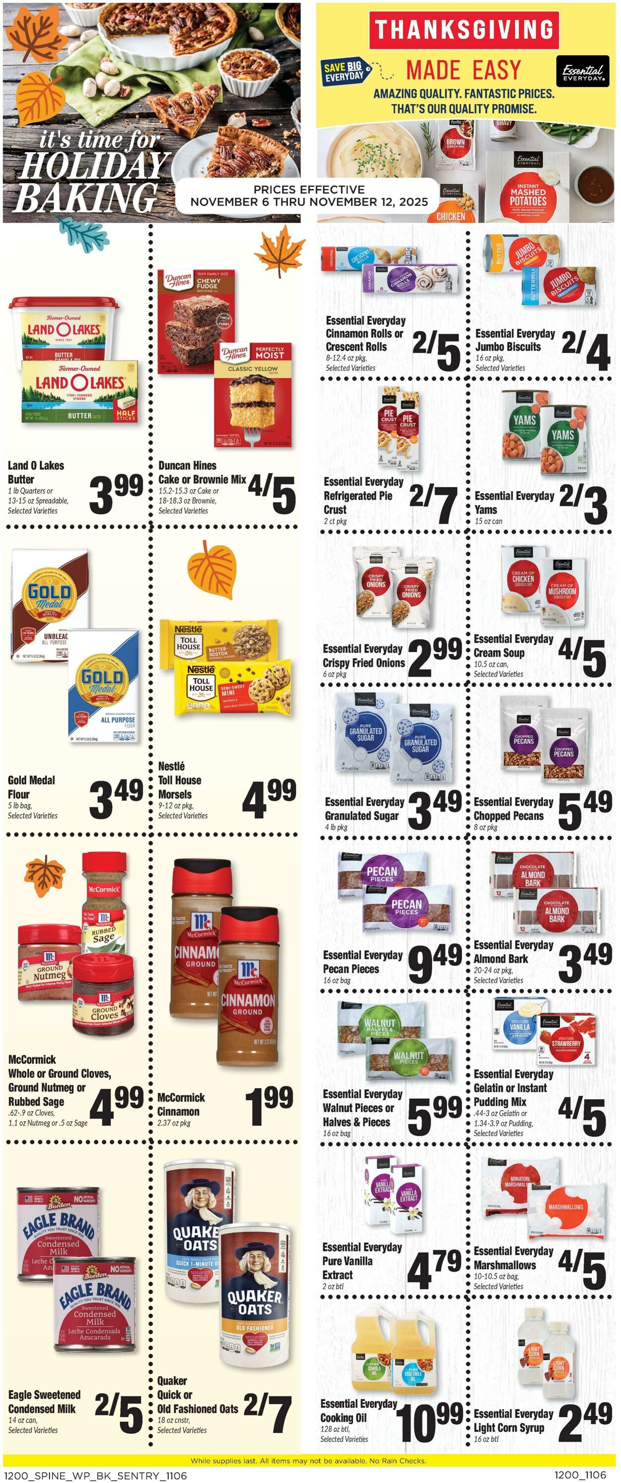 Weekly ad Sentry 11/06/2025 - 11/12/2025