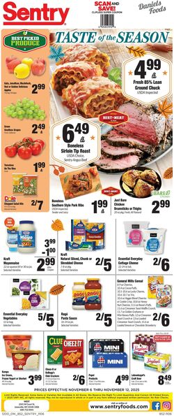 Weekly ad Sentry 11/06/2025 - 11/12/2025