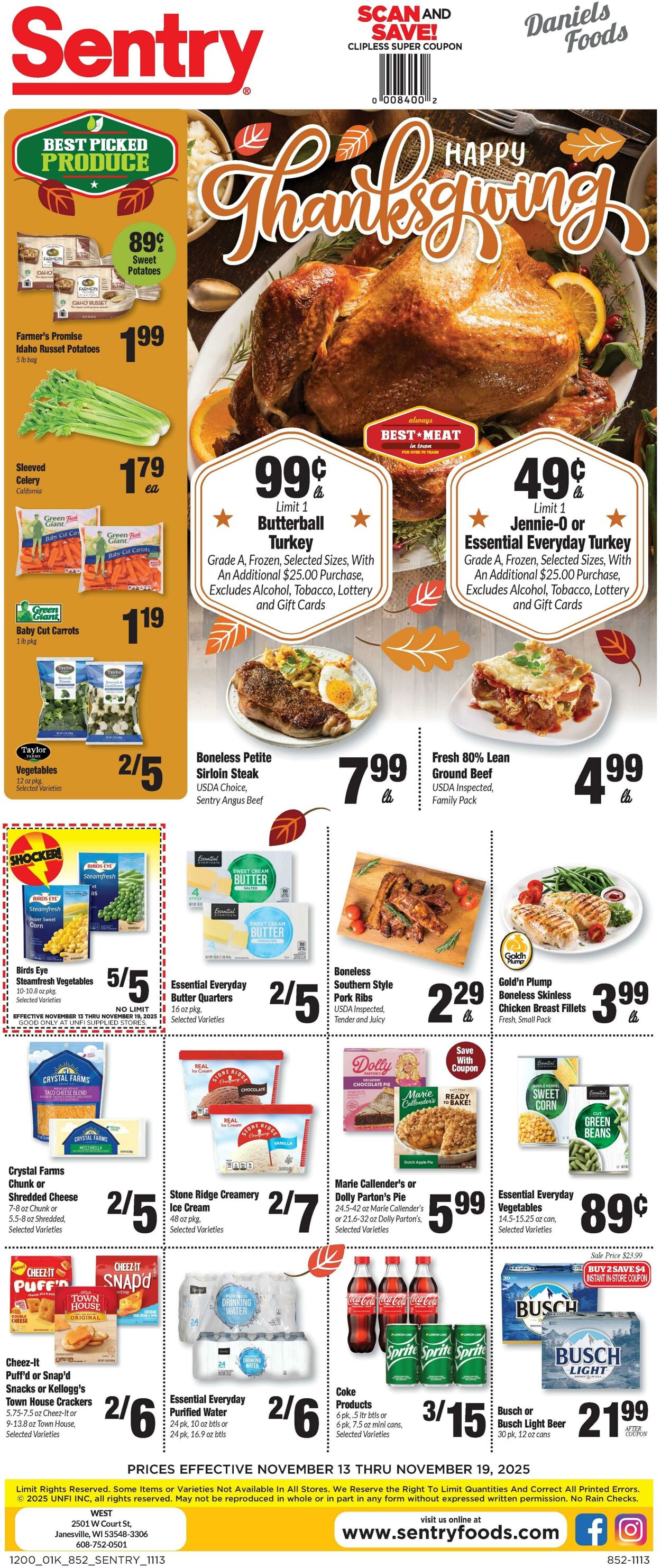 Weekly ad Sentry 11/13/2025 - 11/19/2025