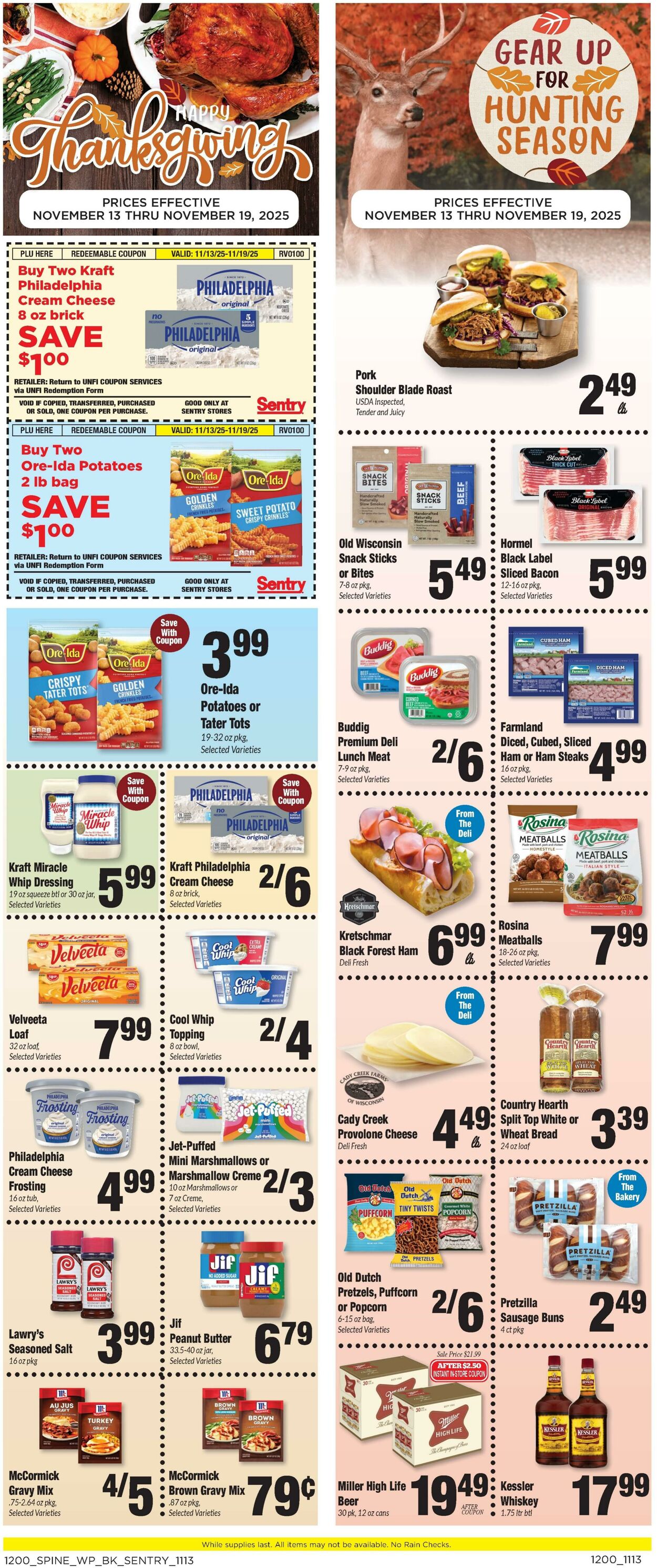 Weekly ad Sentry 11/13/2025 - 11/19/2025