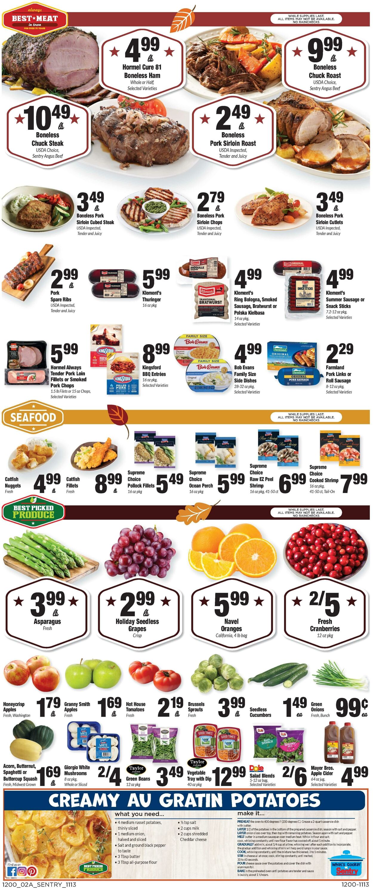 Weekly ad Sentry 11/13/2025 - 11/19/2025