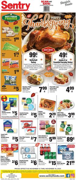 Weekly ad Sentry 11/13/2025 - 11/19/2025