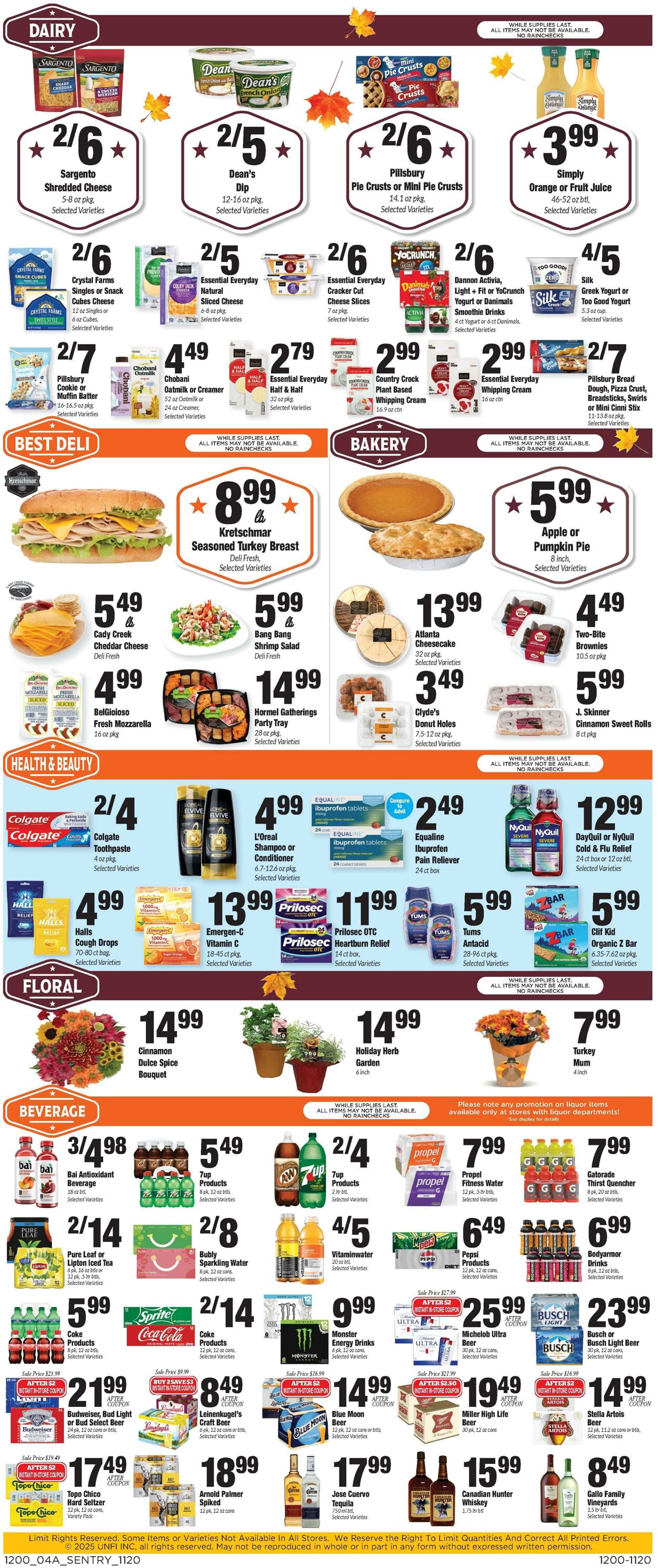 Weekly ad Sentry 11/20/2025 - 11/27/2025