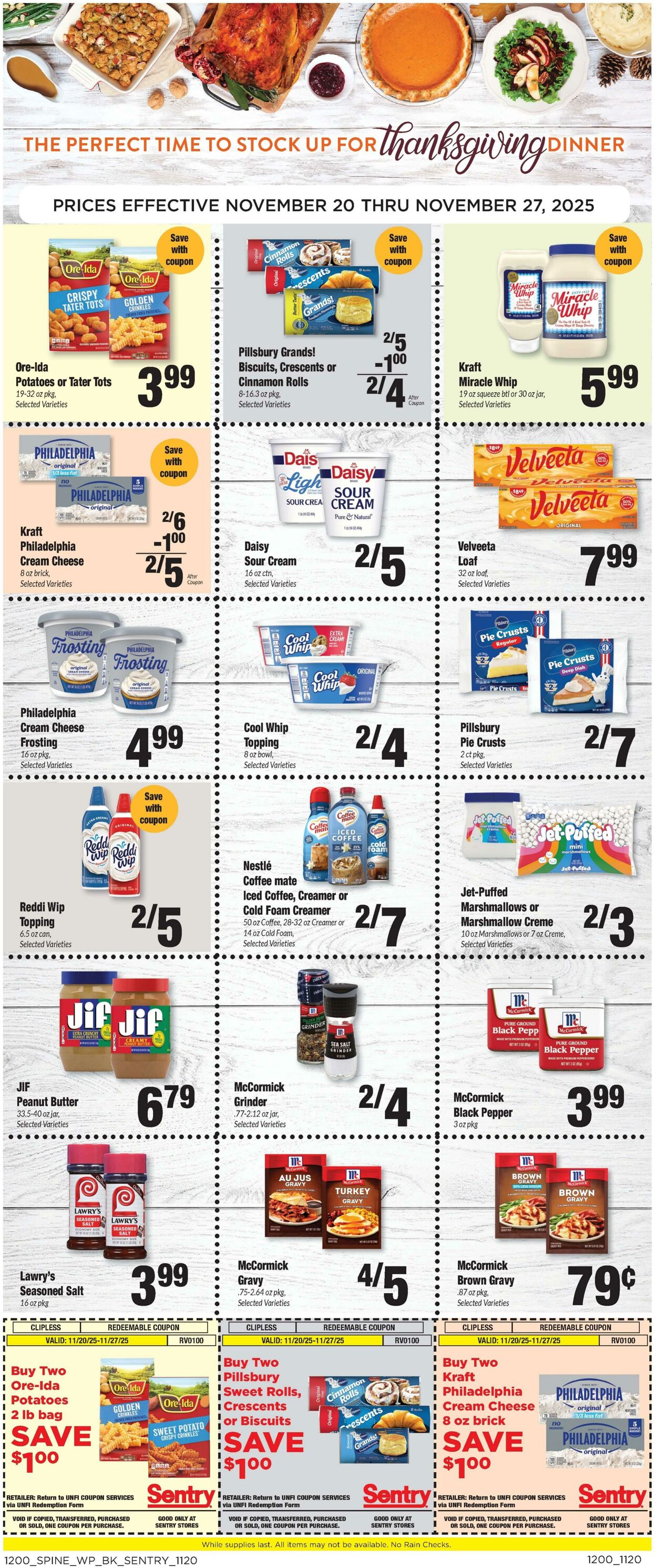 Weekly ad Sentry 11/20/2025 - 11/27/2025
