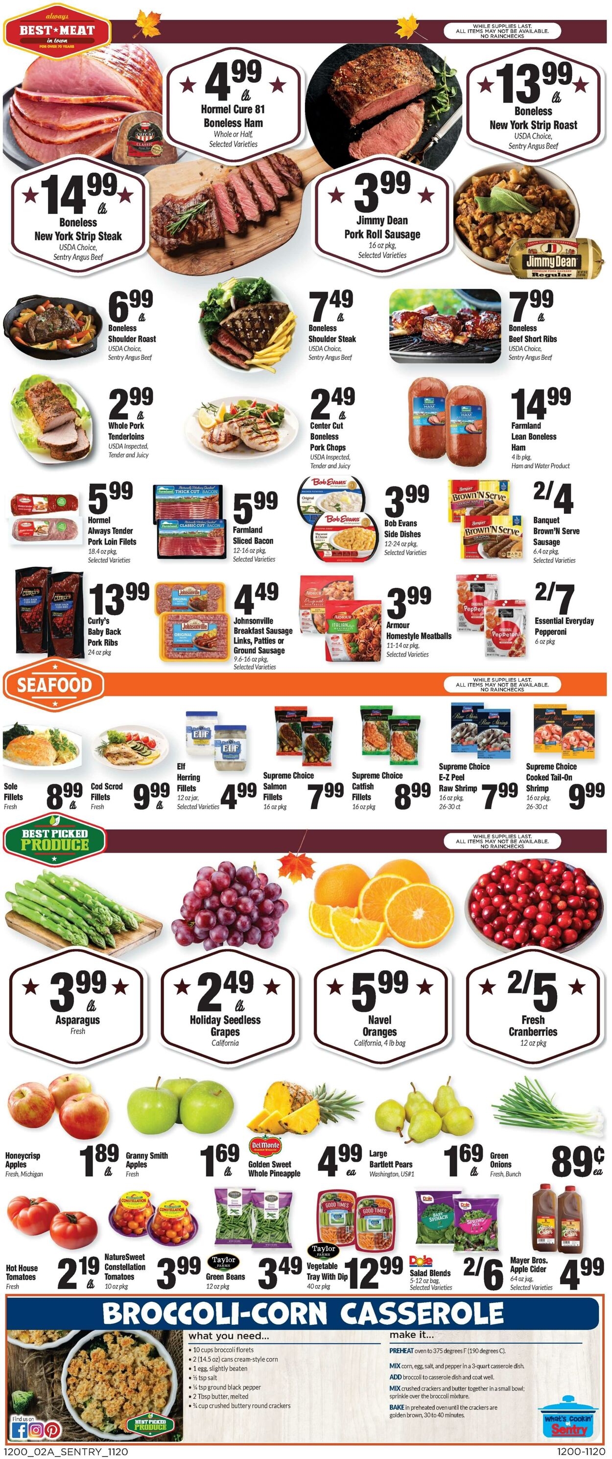 Weekly ad Sentry 11/20/2025 - 11/27/2025