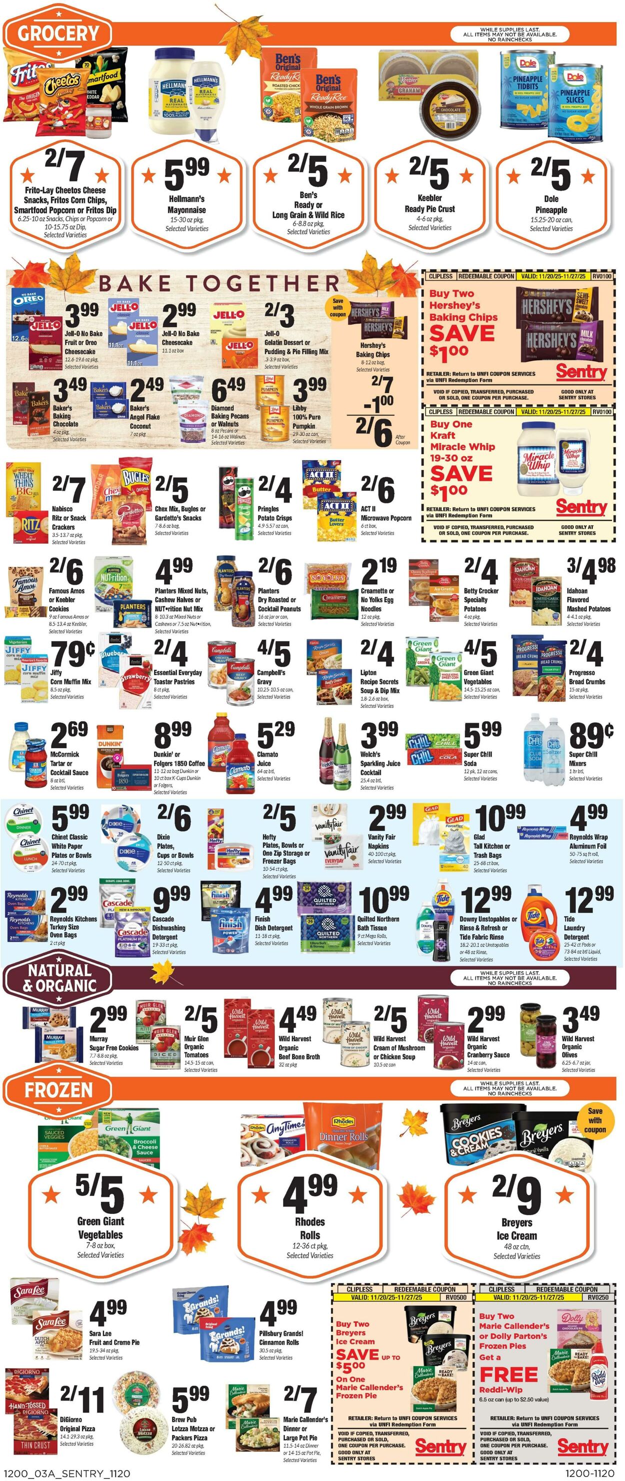 Weekly ad Sentry 11/20/2025 - 11/27/2025
