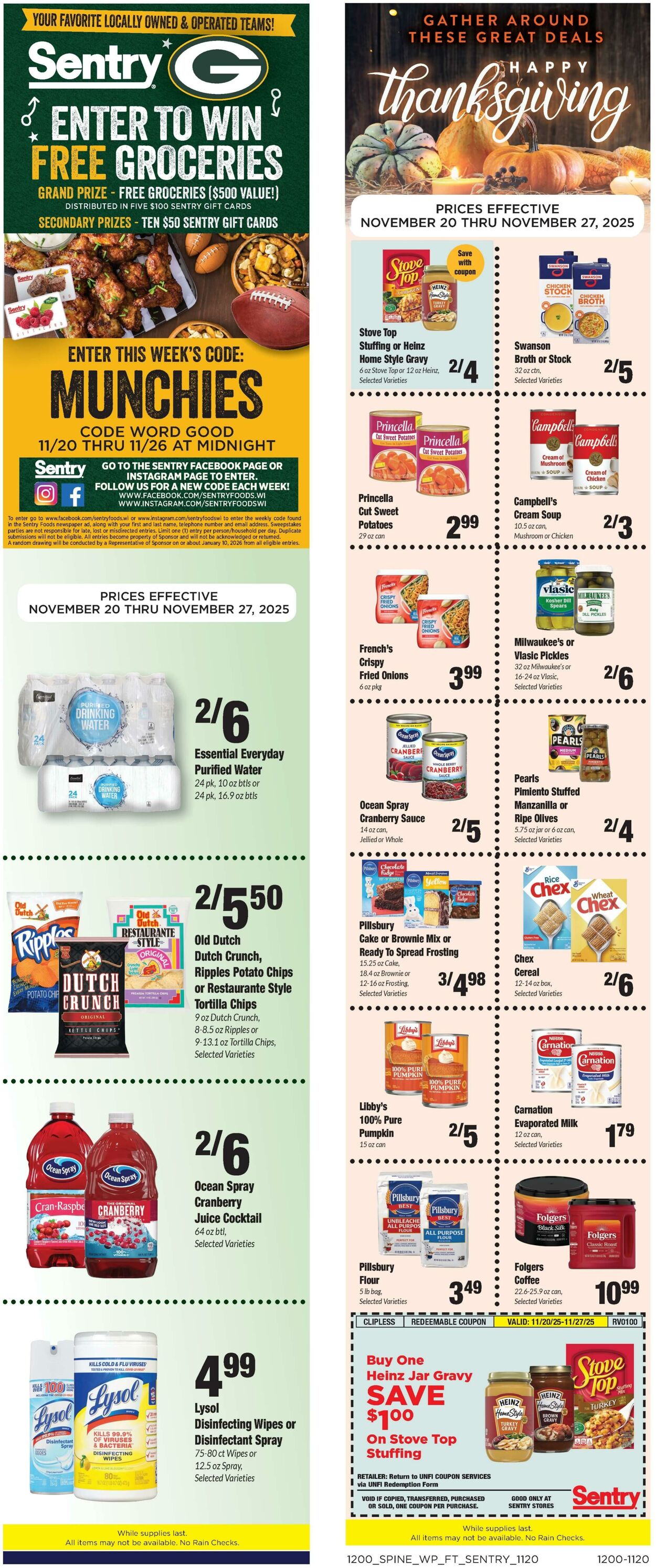 Weekly ad Sentry 11/20/2025 - 11/27/2025