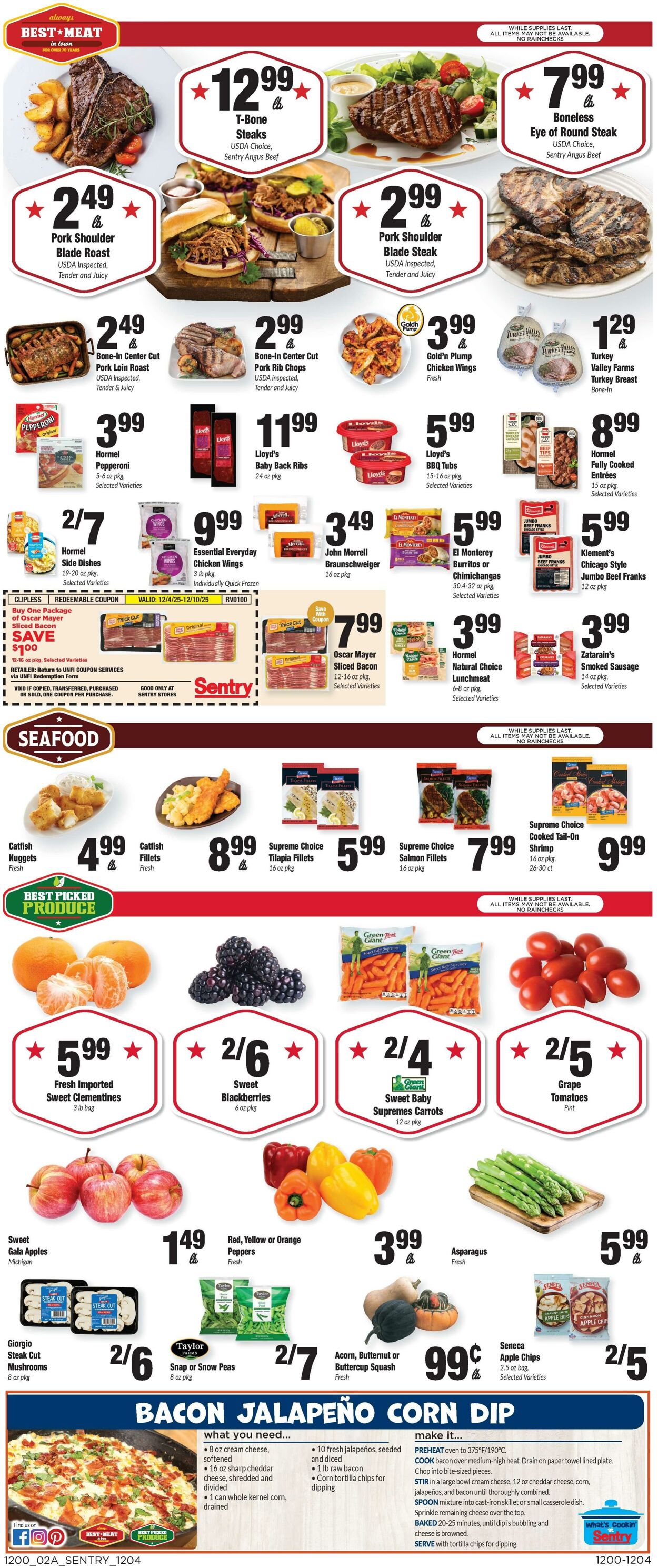 Weekly ad Sentry 12/04/2025 - 12/10/2025