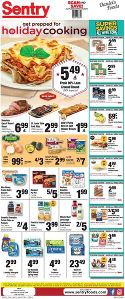 Weekly ad Sentry 12/04/2025 - 12/10/2025