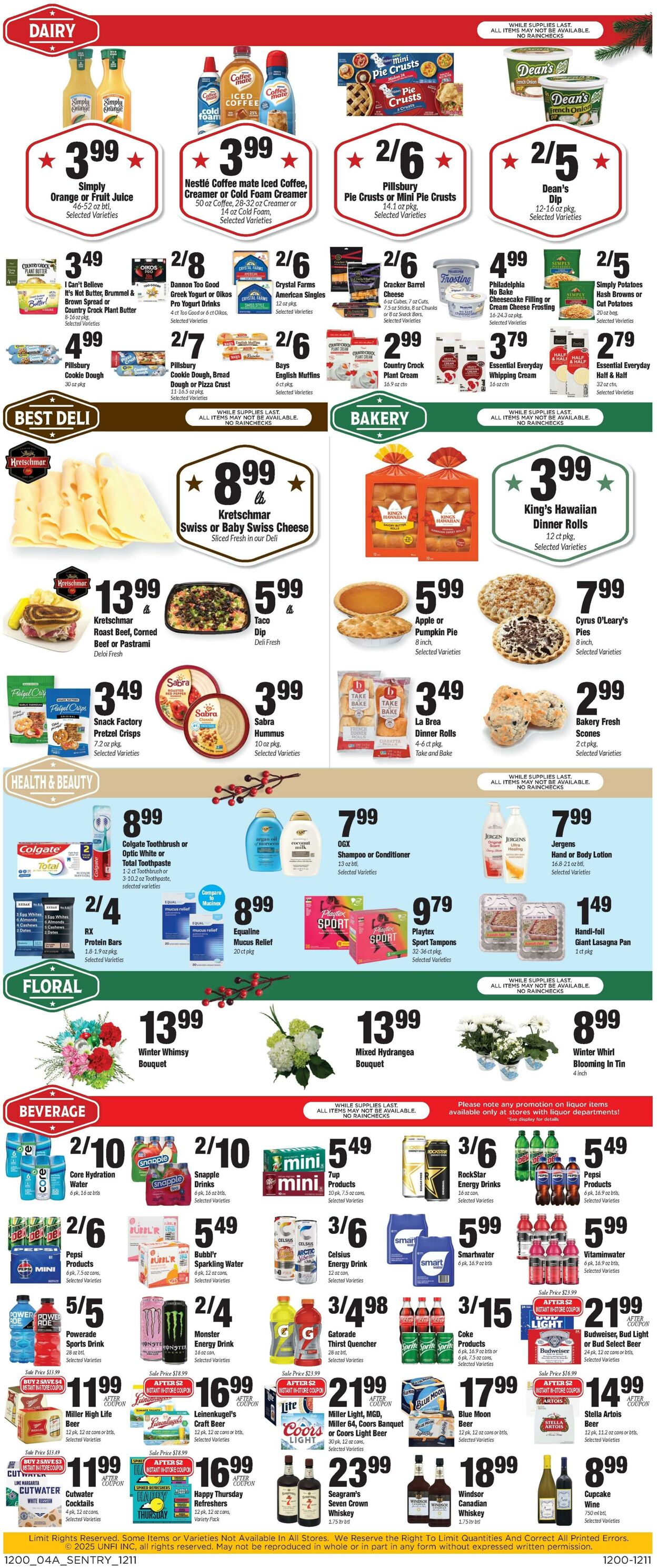 Weekly ad Sentry 12/11/2025 - 12/17/2025