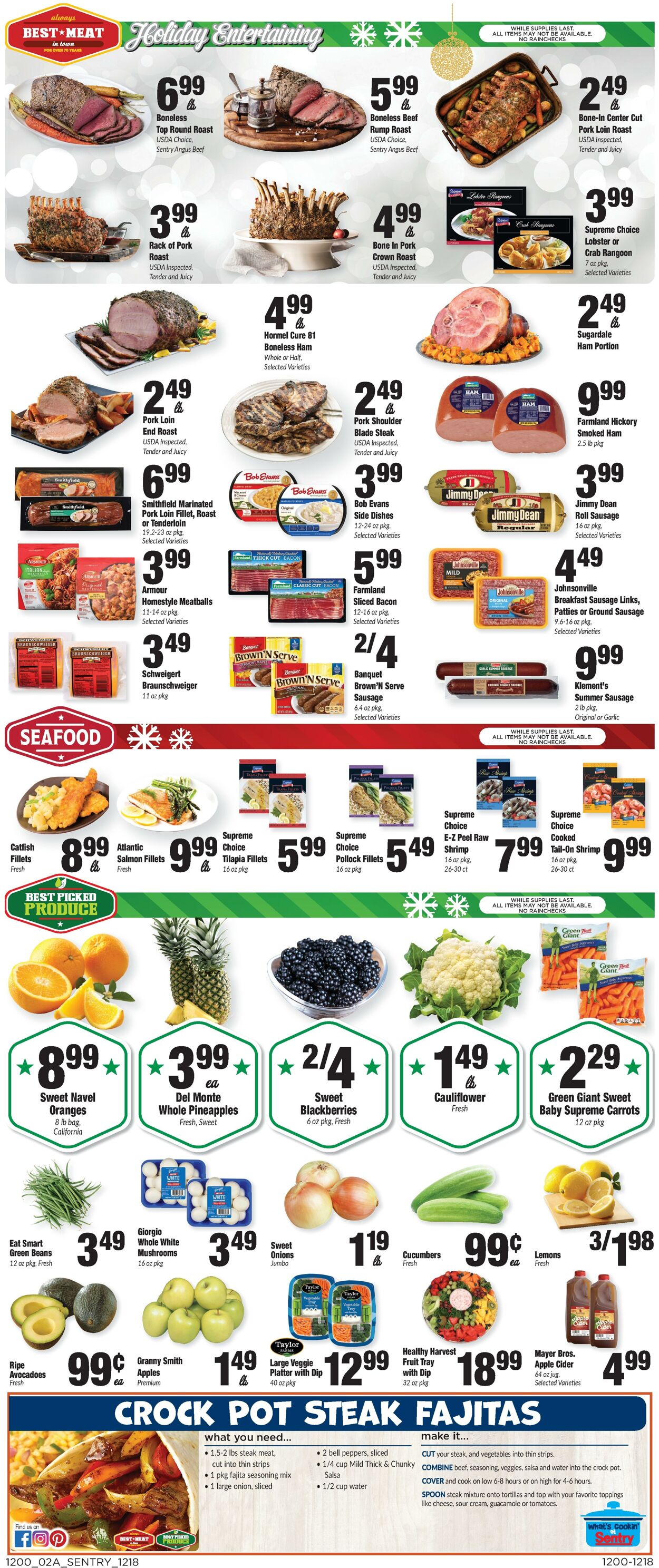 Weekly ad Sentry 12/18/2025 - 12/25/2025