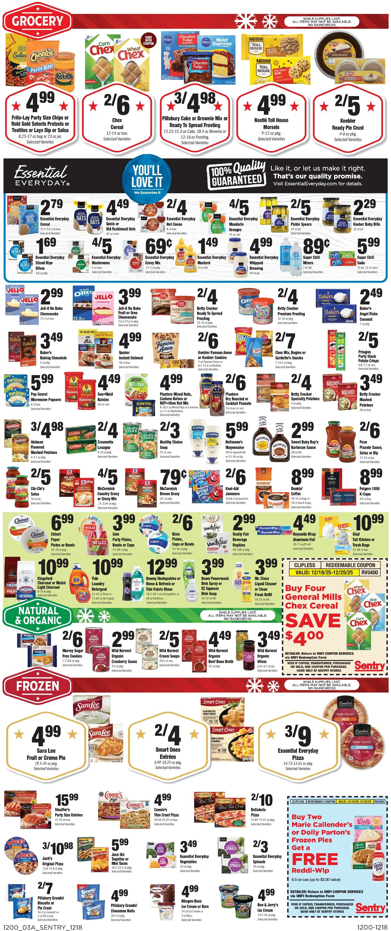 Weekly ad Sentry 12/18/2025 - 12/25/2025