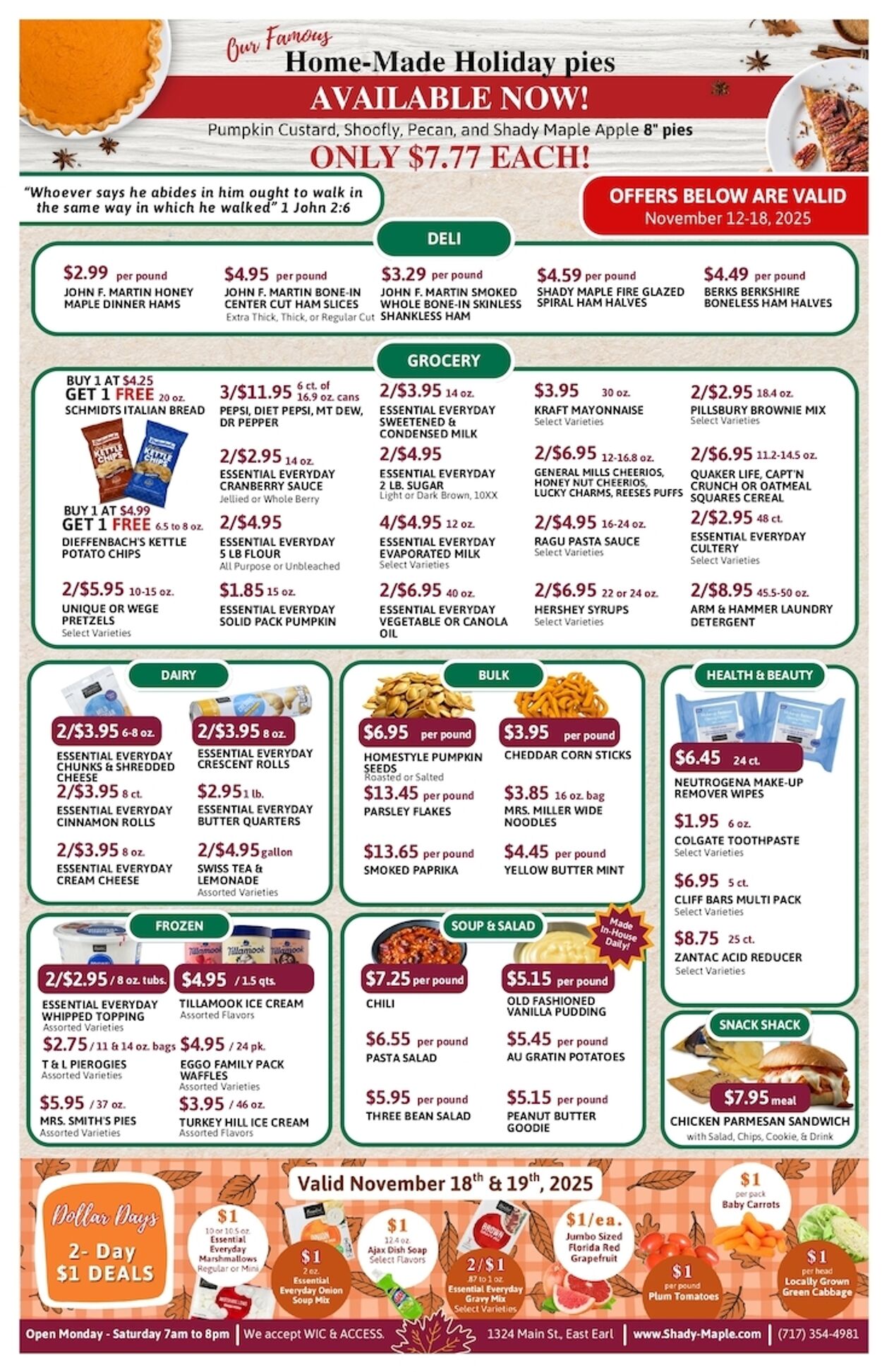 Weekly ad Shady Maple 11/12/2025 - 11/18/2025