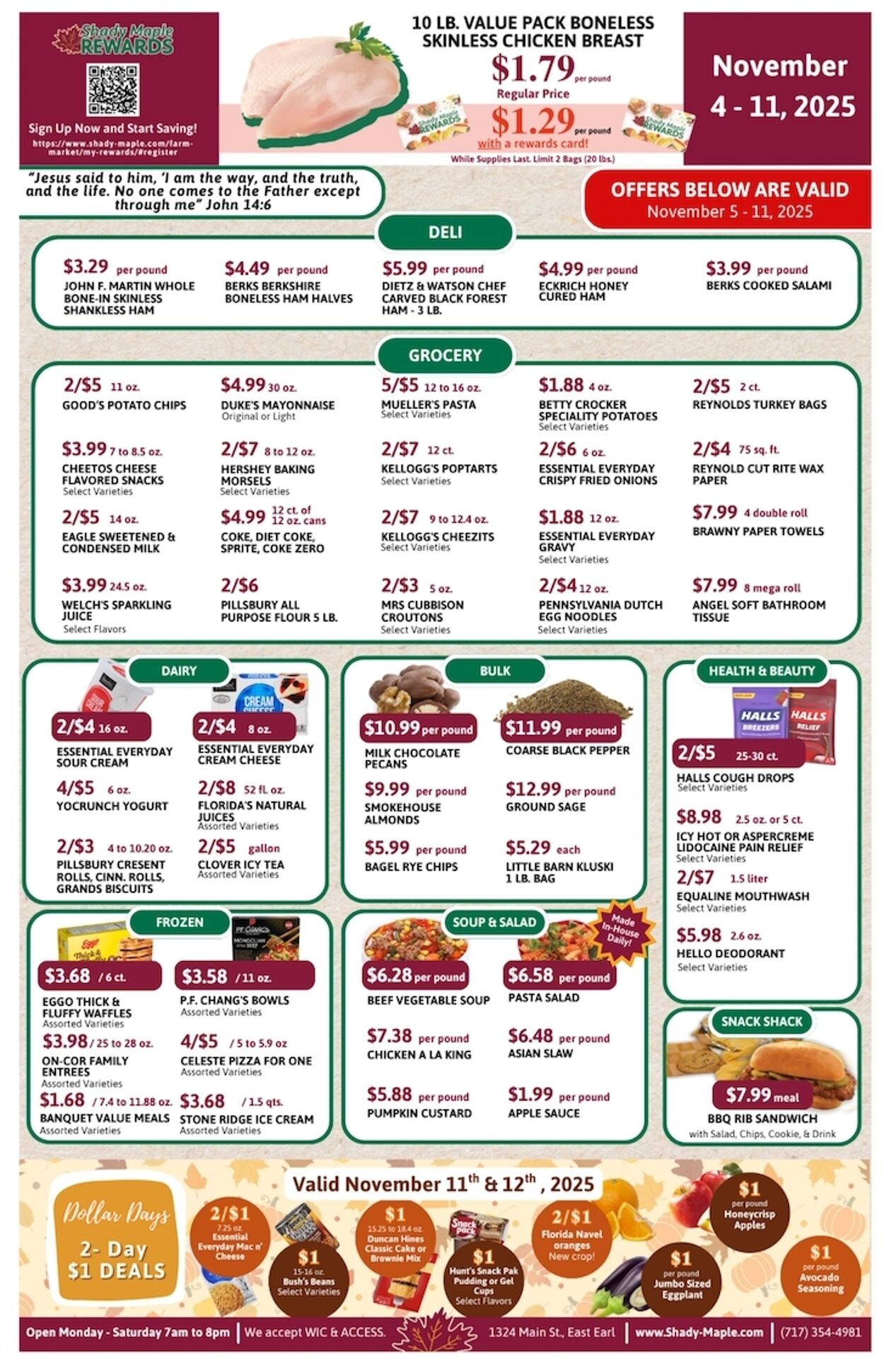 Weekly ad Shady Maple 11/05/2025 - 11/11/2025