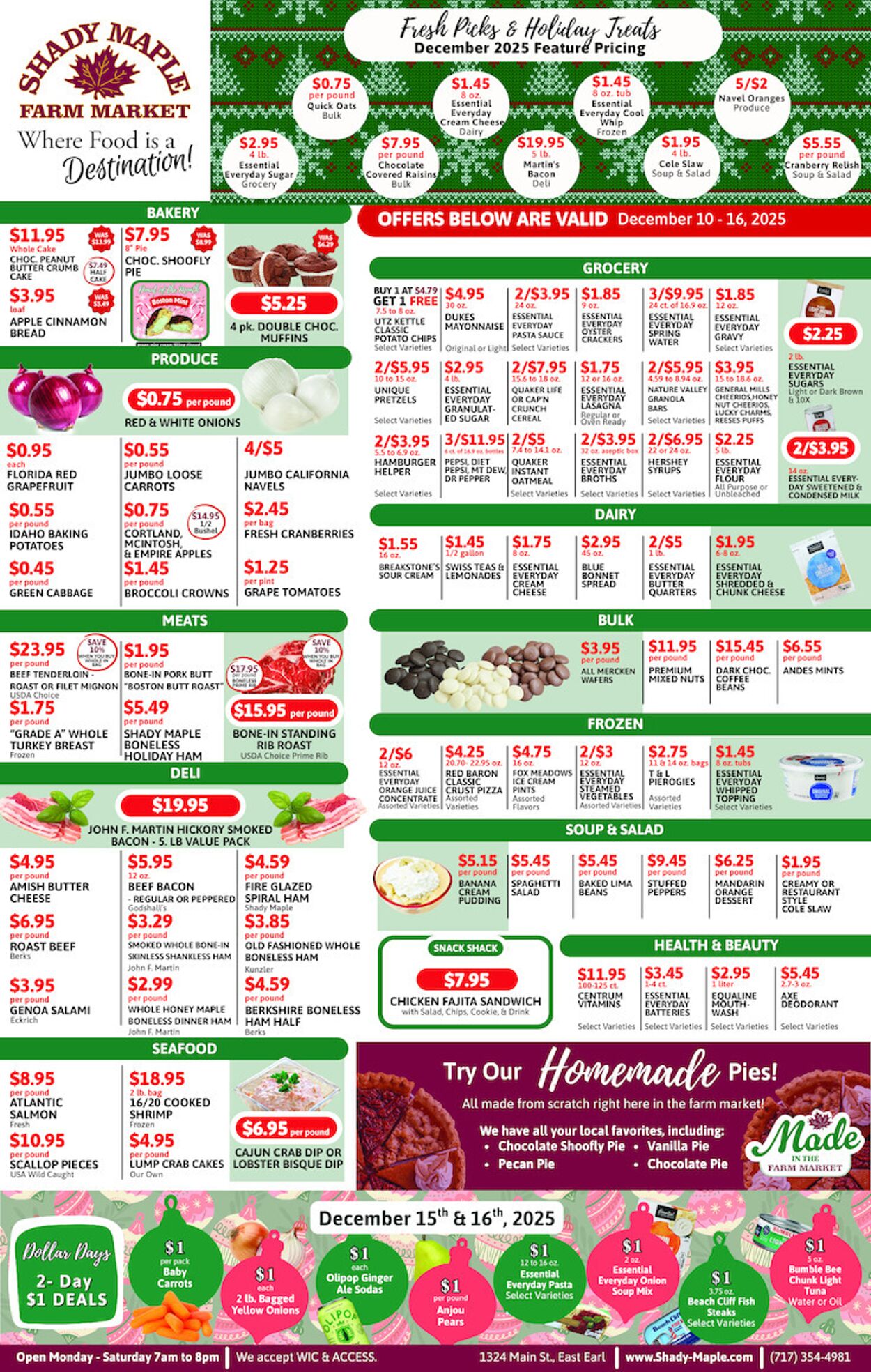 Weekly ad Shady Maple 12/10/2025 - 12/16/2025