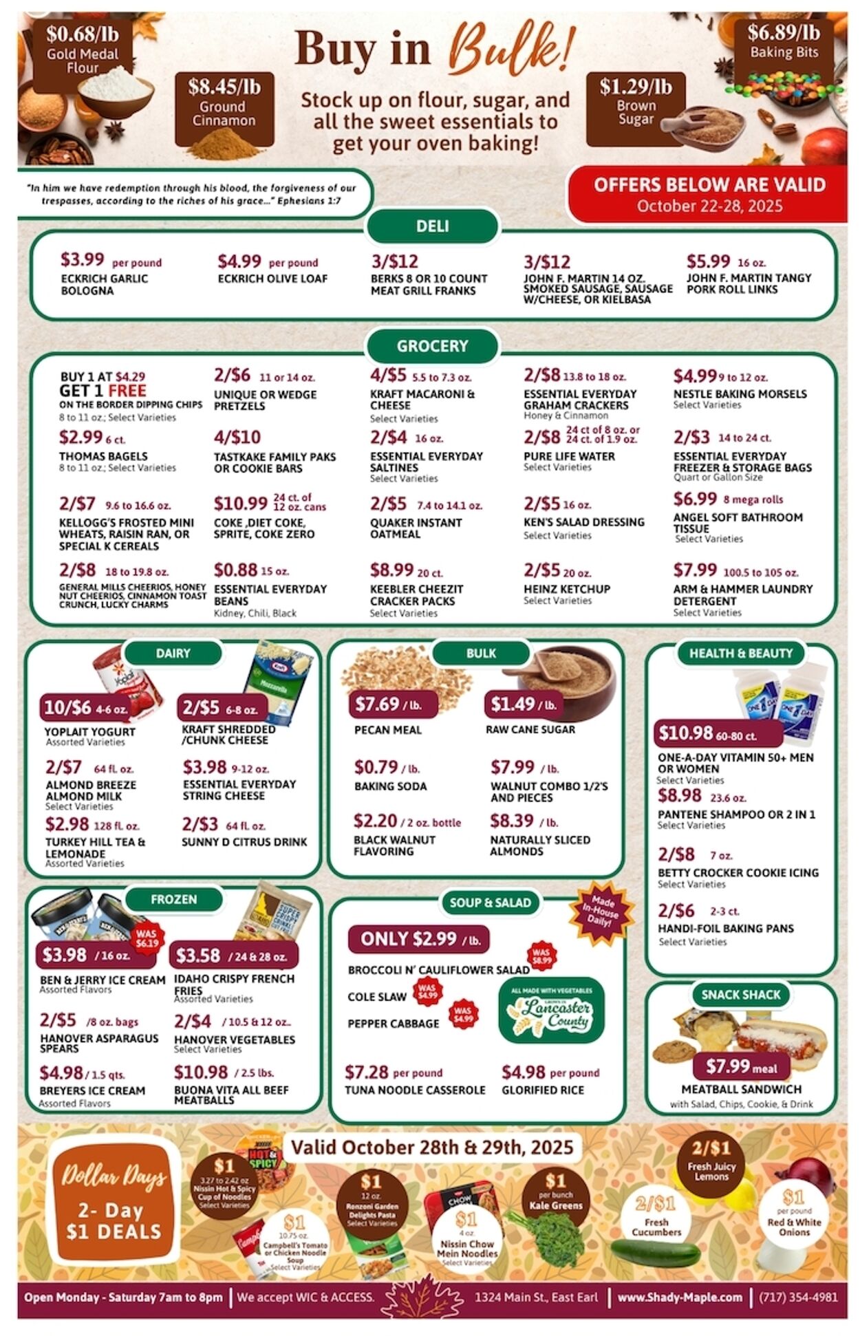 Weekly ad Shady Maple 10/22/2025 - 10/28/2025