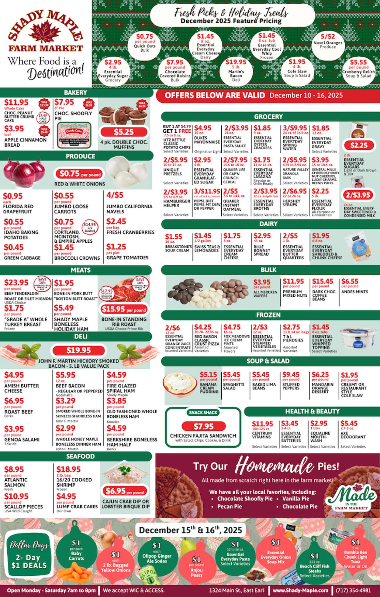 Weekly ad Shady Maple 12/10/2025 - 12/16/2025