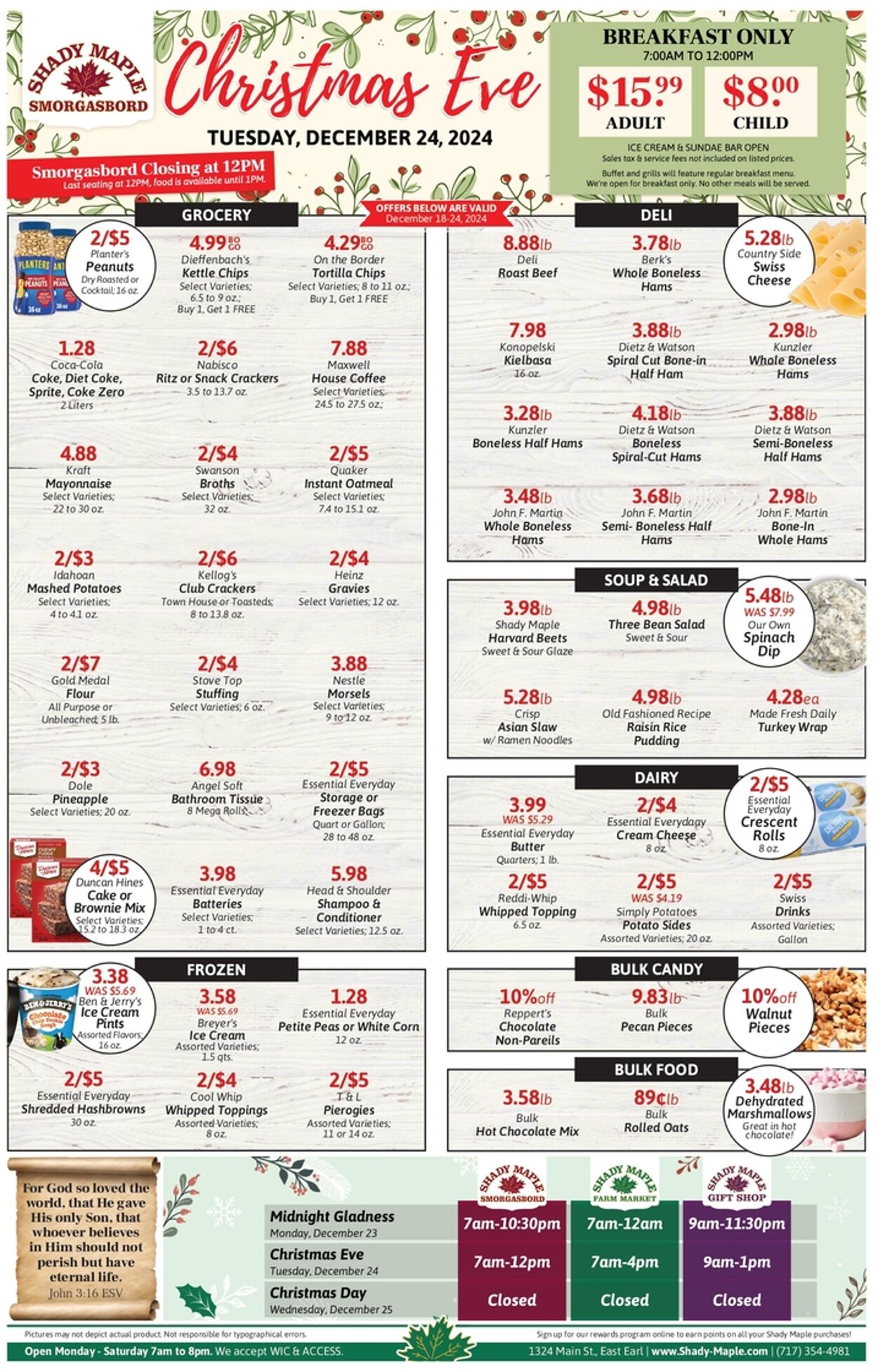 Weekly ad Shady Maple 12/18/2024 - 12/24/2024