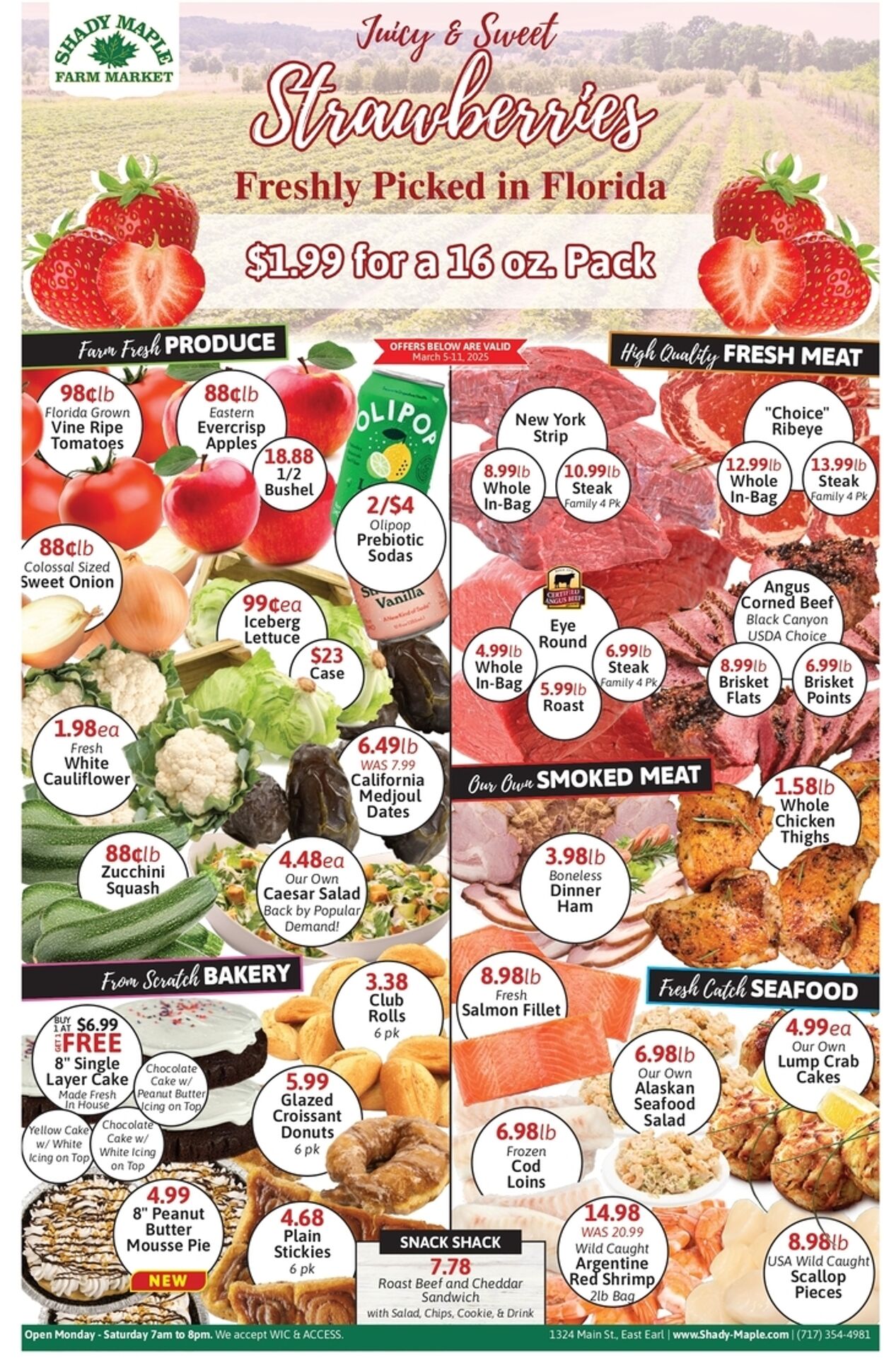 Shady Maple Promotional weekly ads