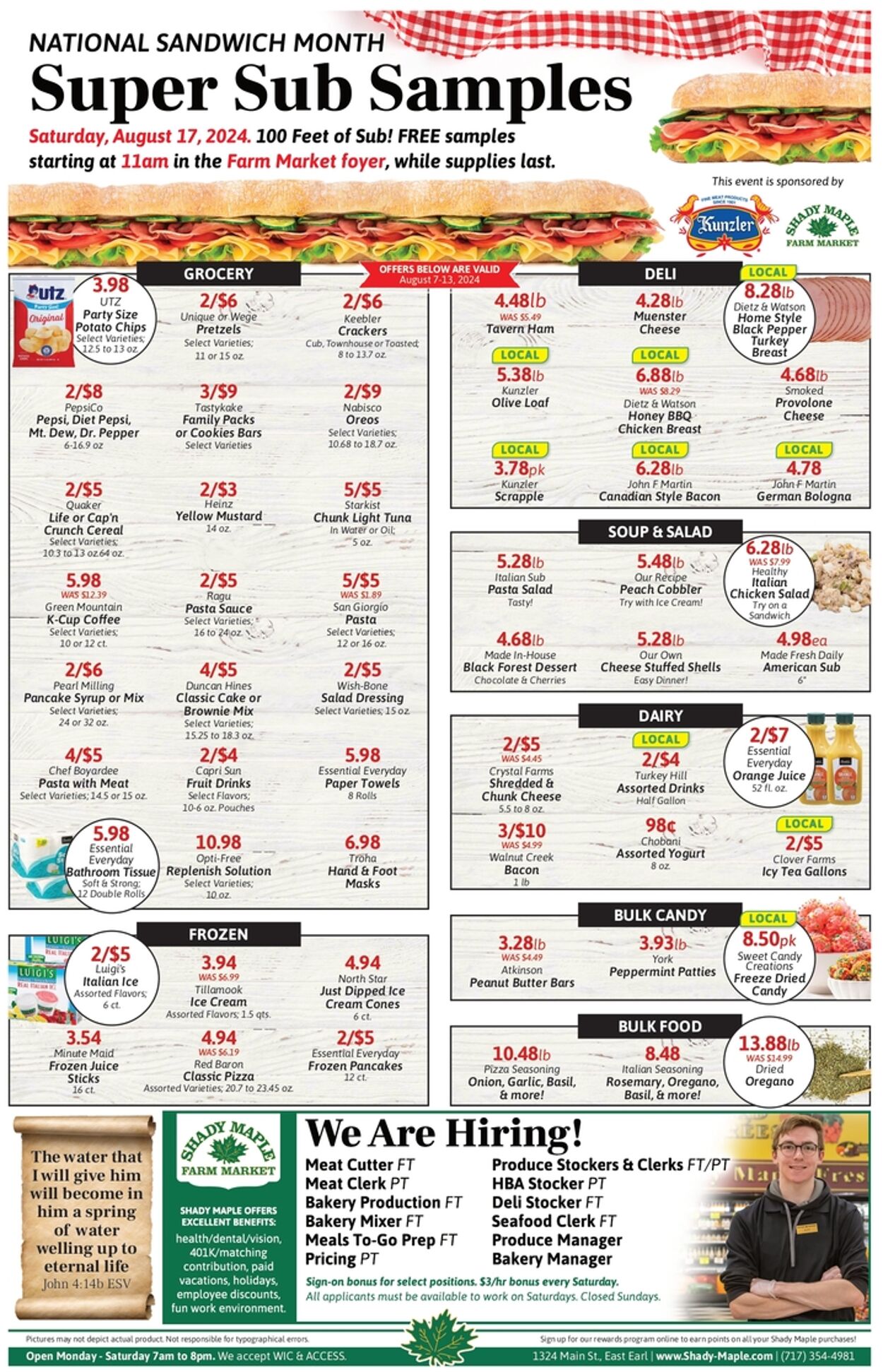 Weekly ad Shady Maple 08/07/2024 - 08/13/2024