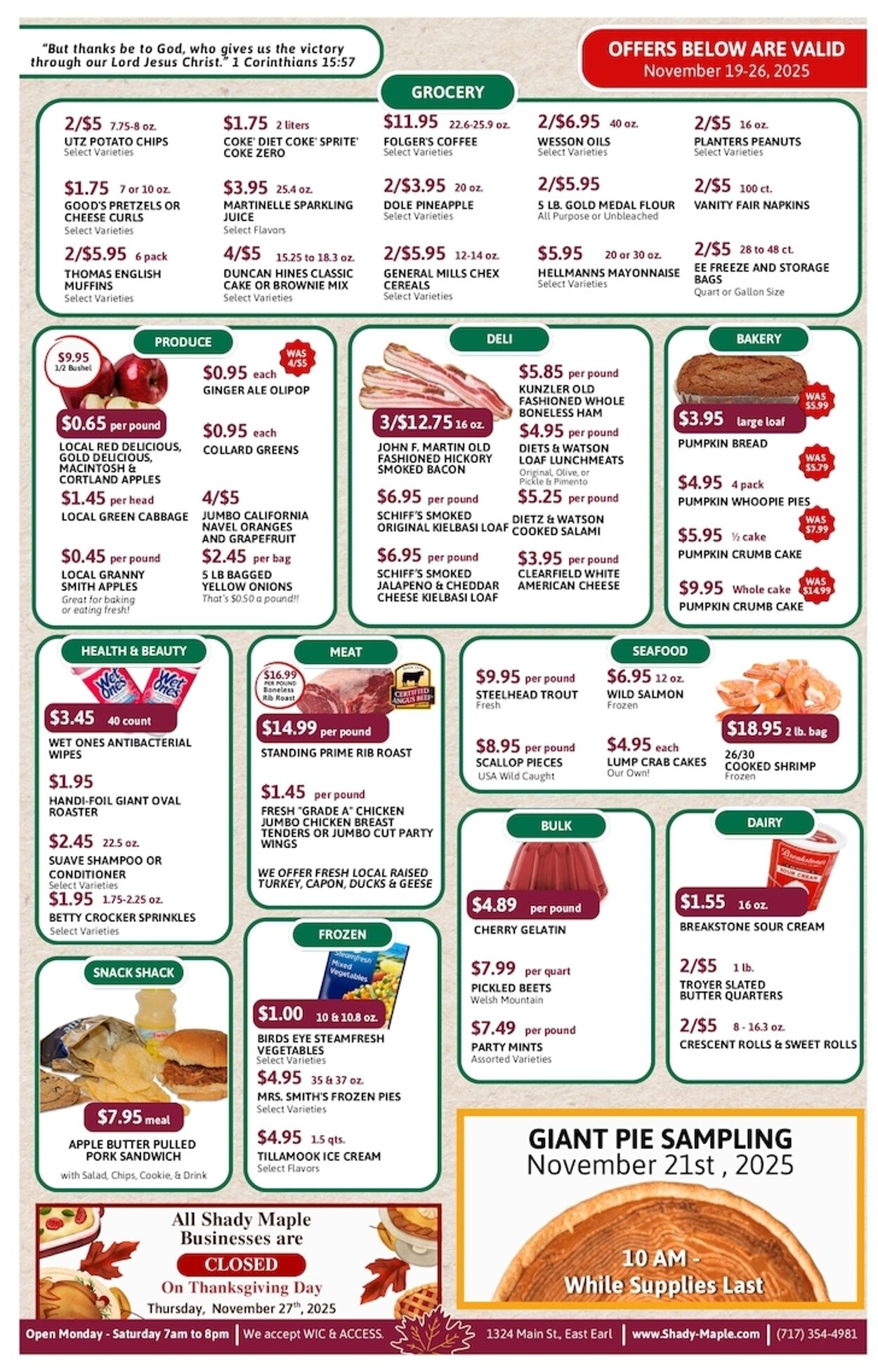 Weekly ad Shady Maple 11/19/2025 - 11/26/2025