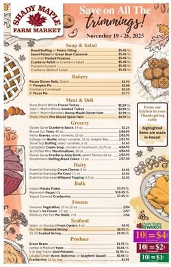 Weekly ad Shady Maple 12/17/2025 - 12/23/2025