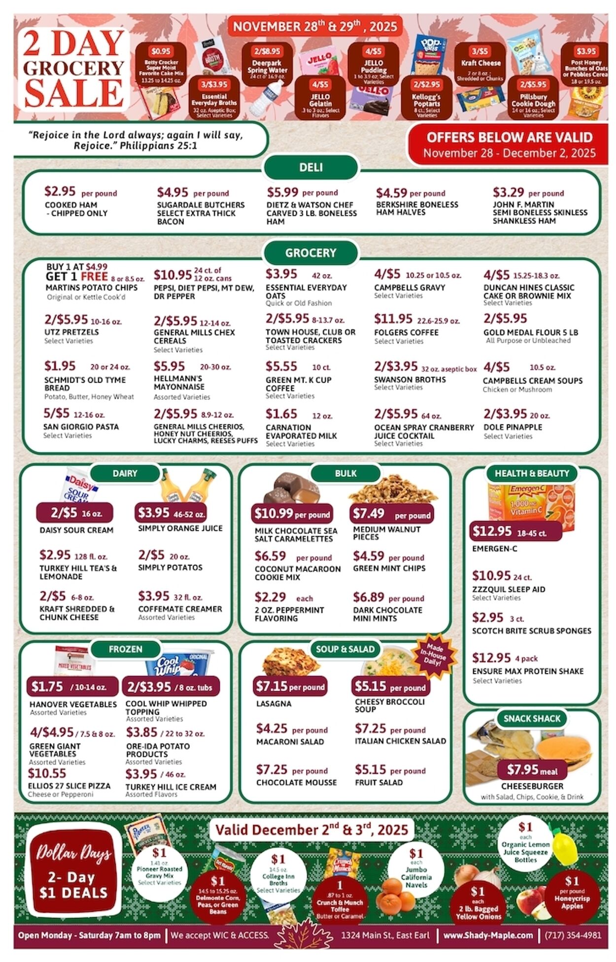 Weekly ad Shady Maple 11/28/2025 - 12/02/2025
