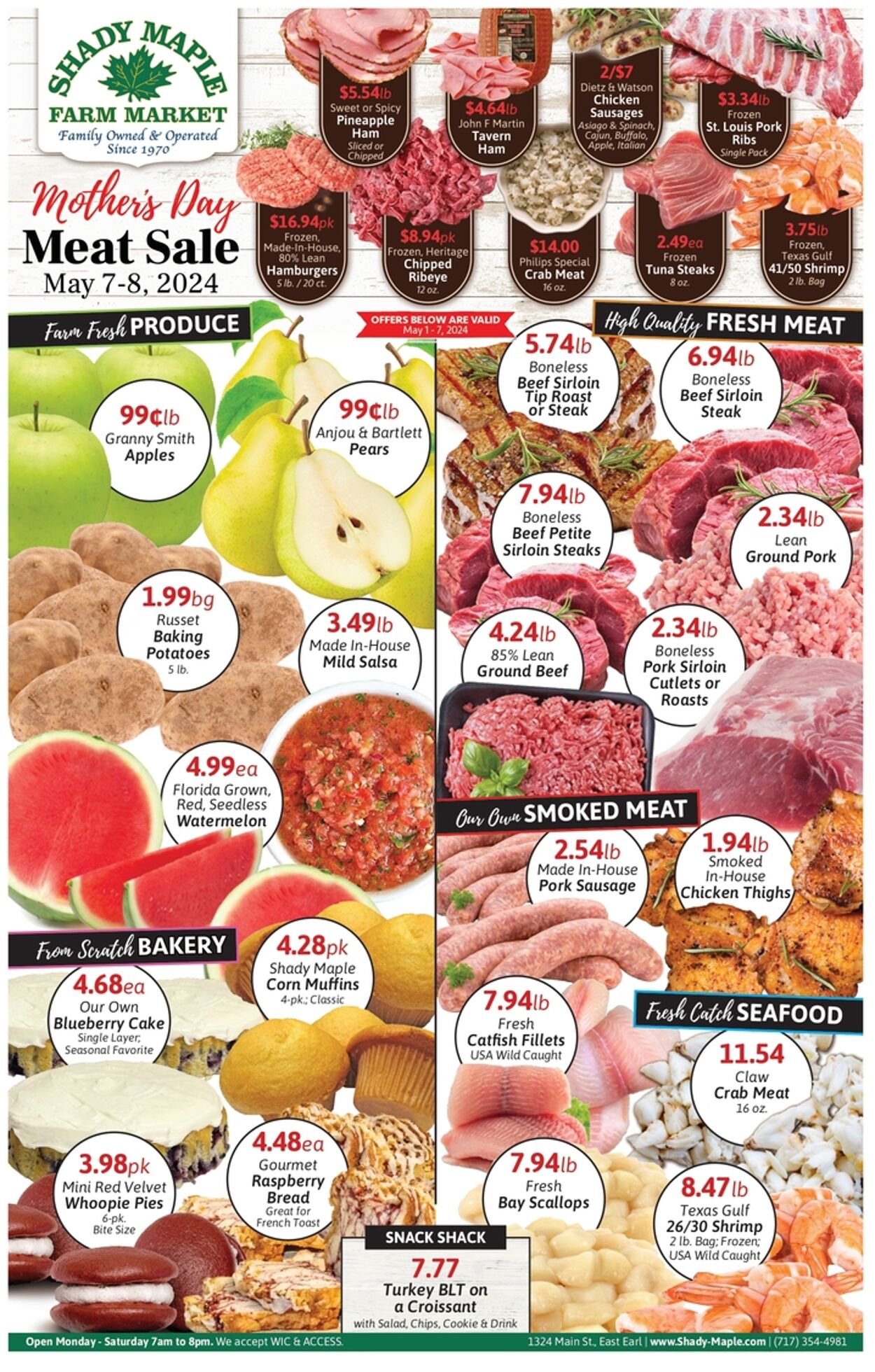 Shady Maple Promotional weekly ads