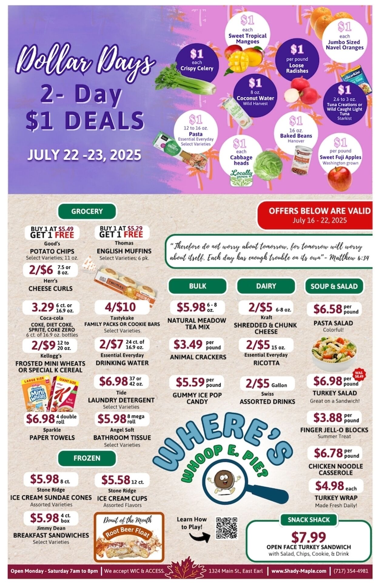 Weekly ad Shady Maple 07/16/2025 - 07/22/2025