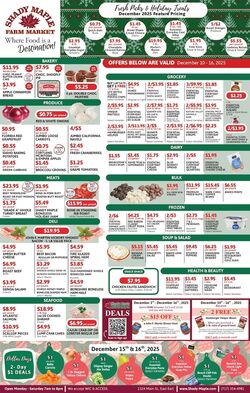 Weekly ad Shady Maple 12/10/2025 - 12/16/2025