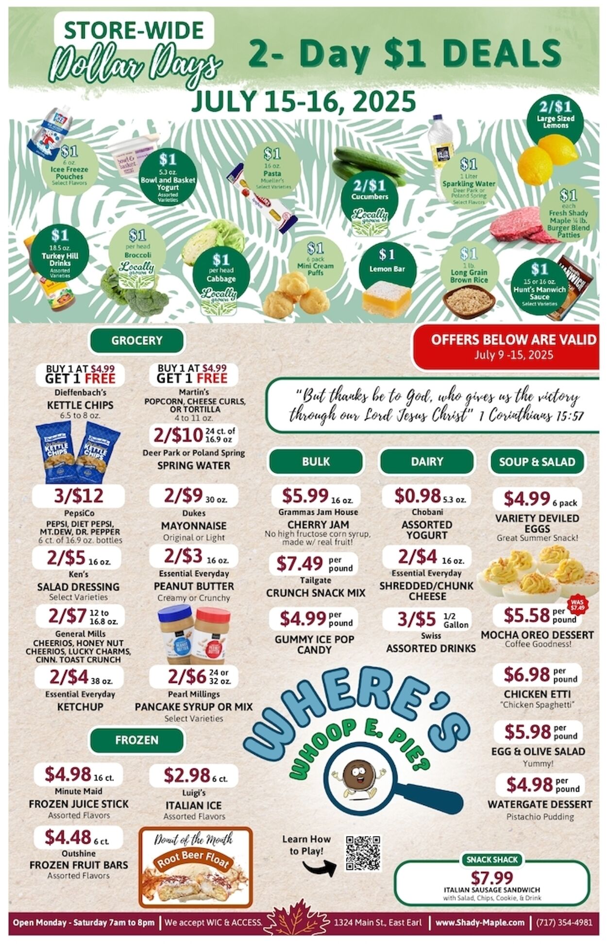 Weekly ad Shady Maple 07/09/2025 - 07/15/2025
