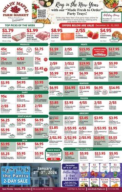 Weekly ad Shady Maple 12/26/2025 - 12/31/2025