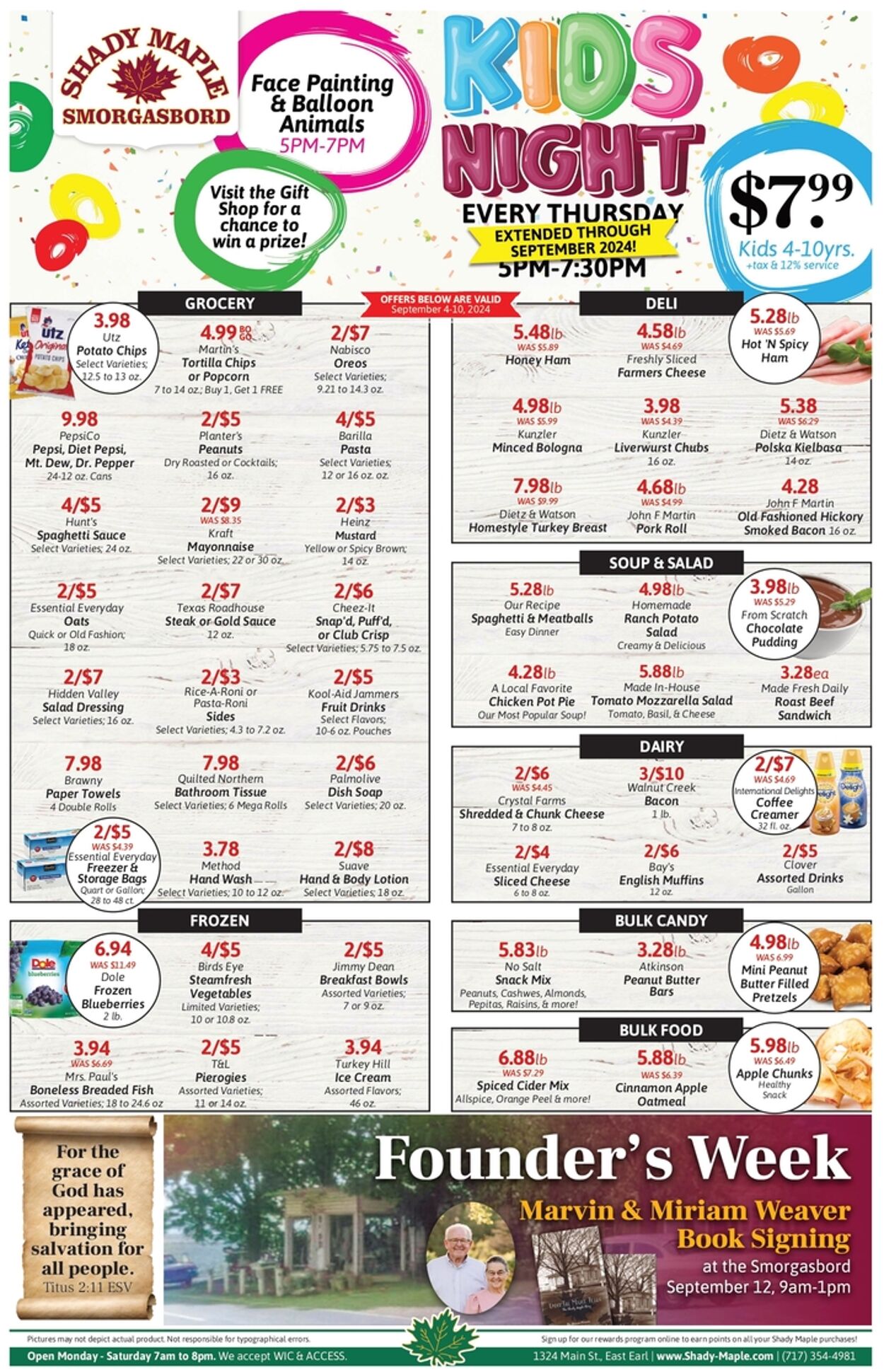 Weekly ad Shady Maple 09/04/2024 - 09/10/2024