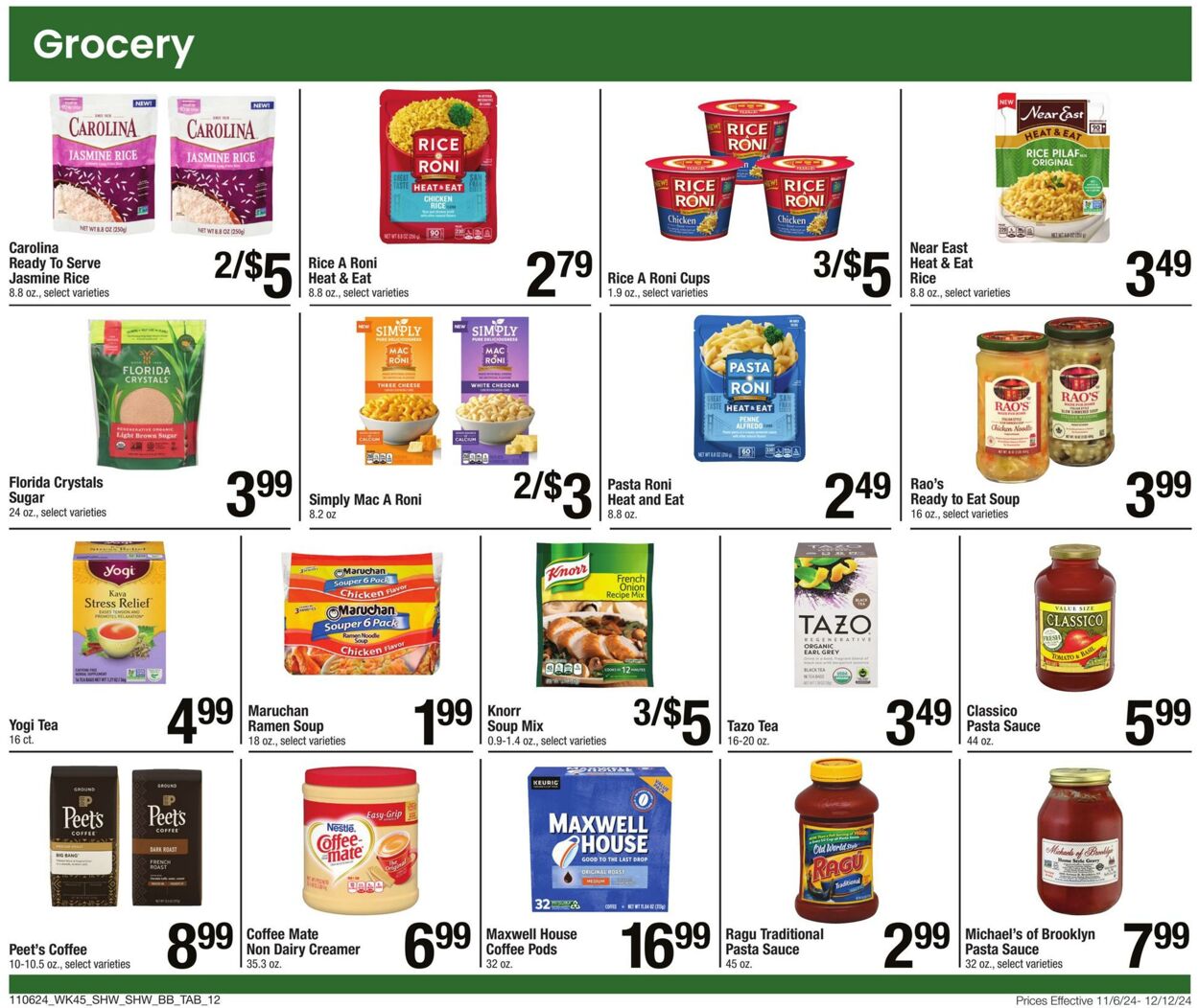 Weekly ad Shaws 11/06/2024 - 12/12/2024