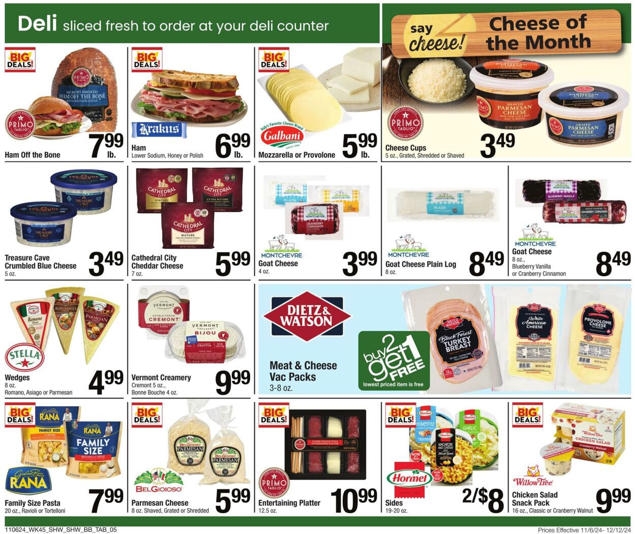 Weekly ad Shaws 11/06/2024 - 12/12/2024