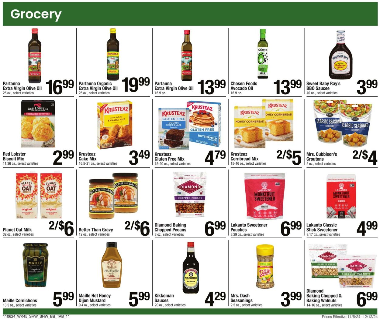 Weekly ad Shaws 11/06/2024 - 12/12/2024