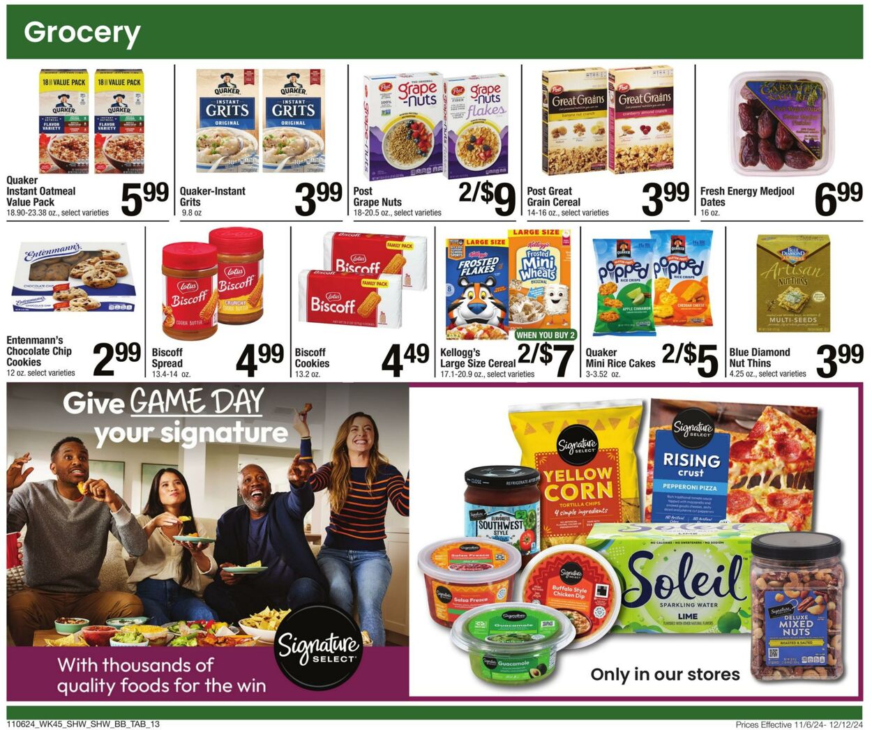 Weekly ad Shaws 11/06/2024 - 12/12/2024